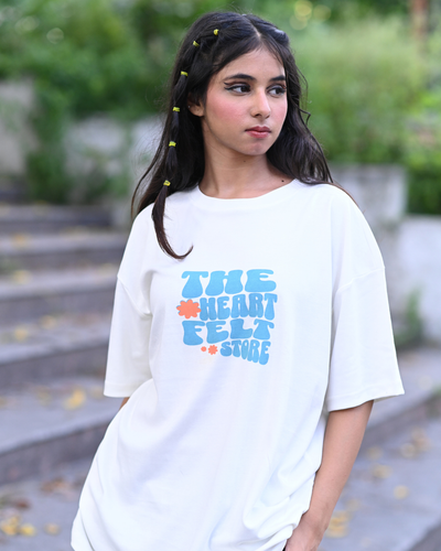 The Heart Felt Store Oversized T-Shirt for Women