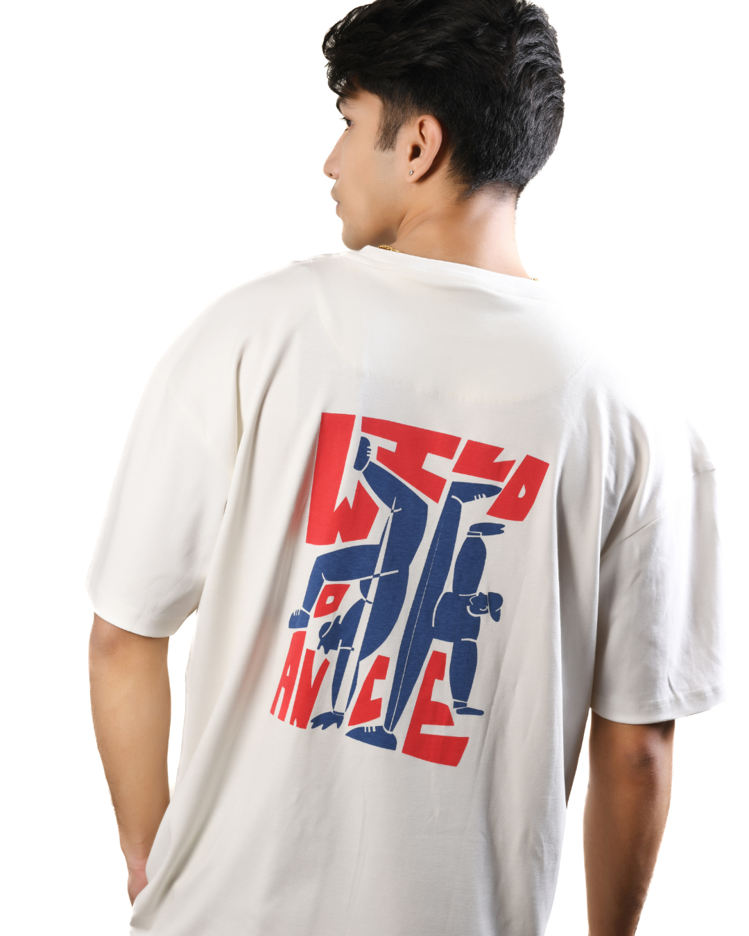 Minimal Monogram Oversized T-Shirt for Men