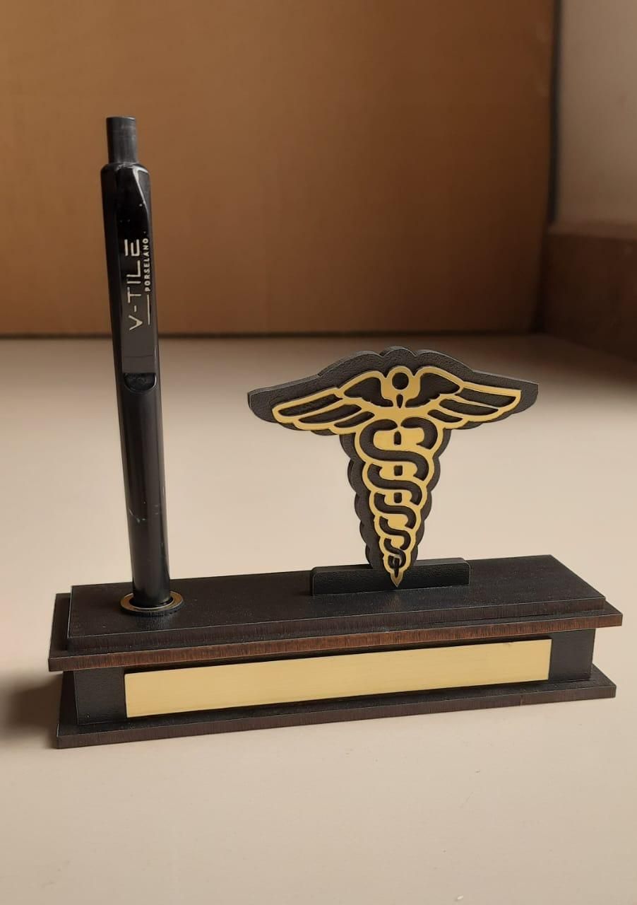 Doctor Logo Pen Stand with Pen