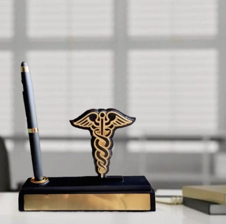Doctor Logo Pen Stand with Pen