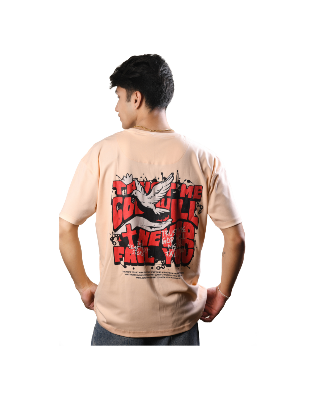 Trust Me God Will Never Fail You Oversized T-Shirt