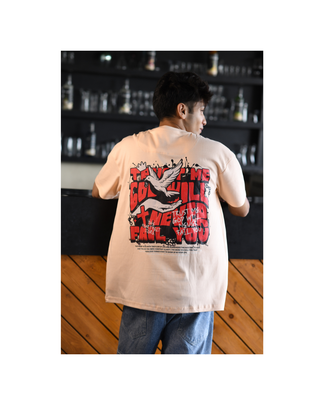 Trust Me God Will Never Fail You Oversized T-Shirt