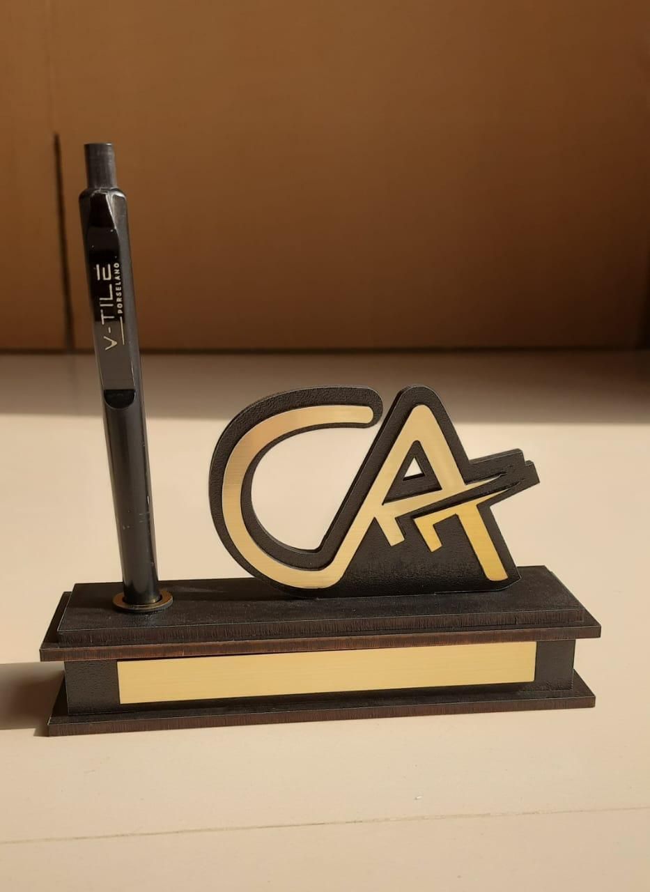 CA Logo Pen Stand with Pen