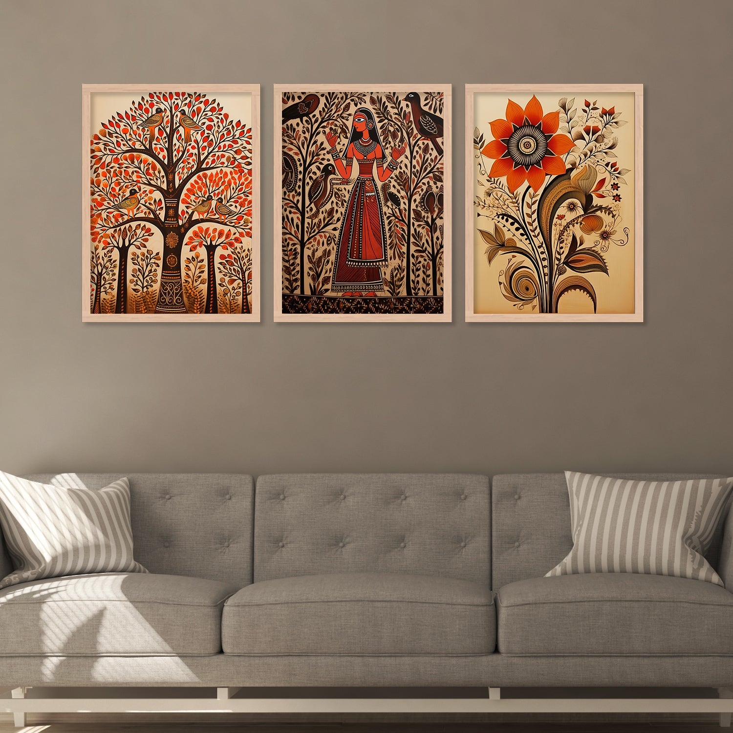 Sunflower Design Wall Painting