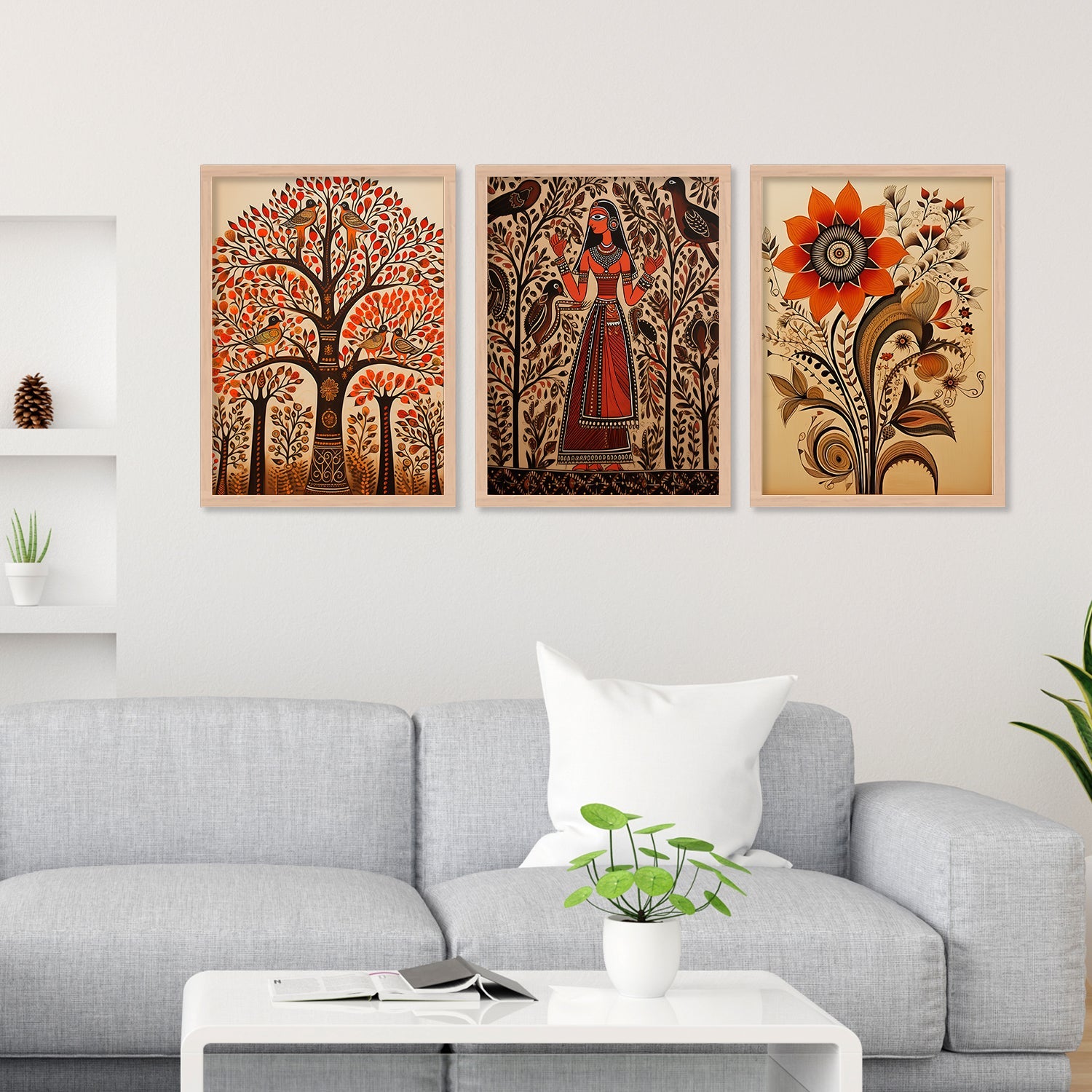 Sunflower Design Wall Painting