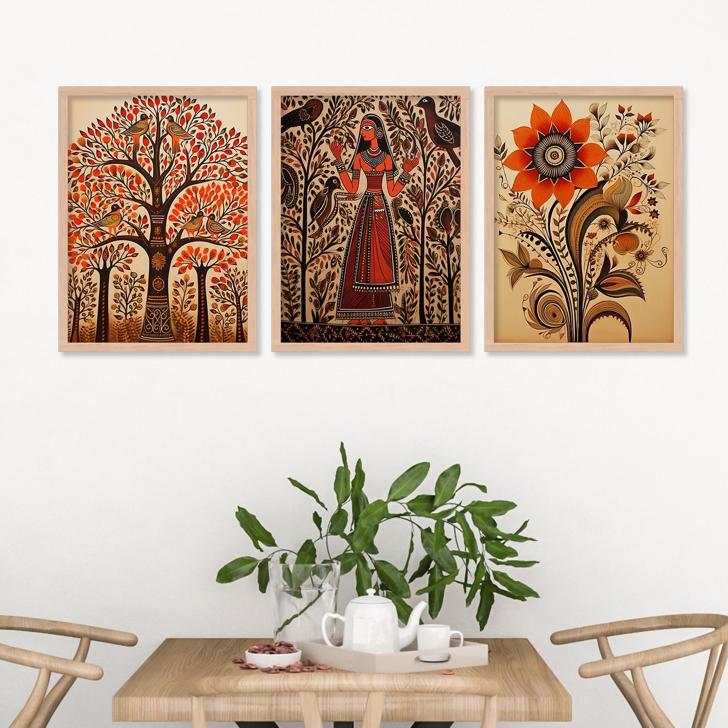 Sunflower Design Wall Painting