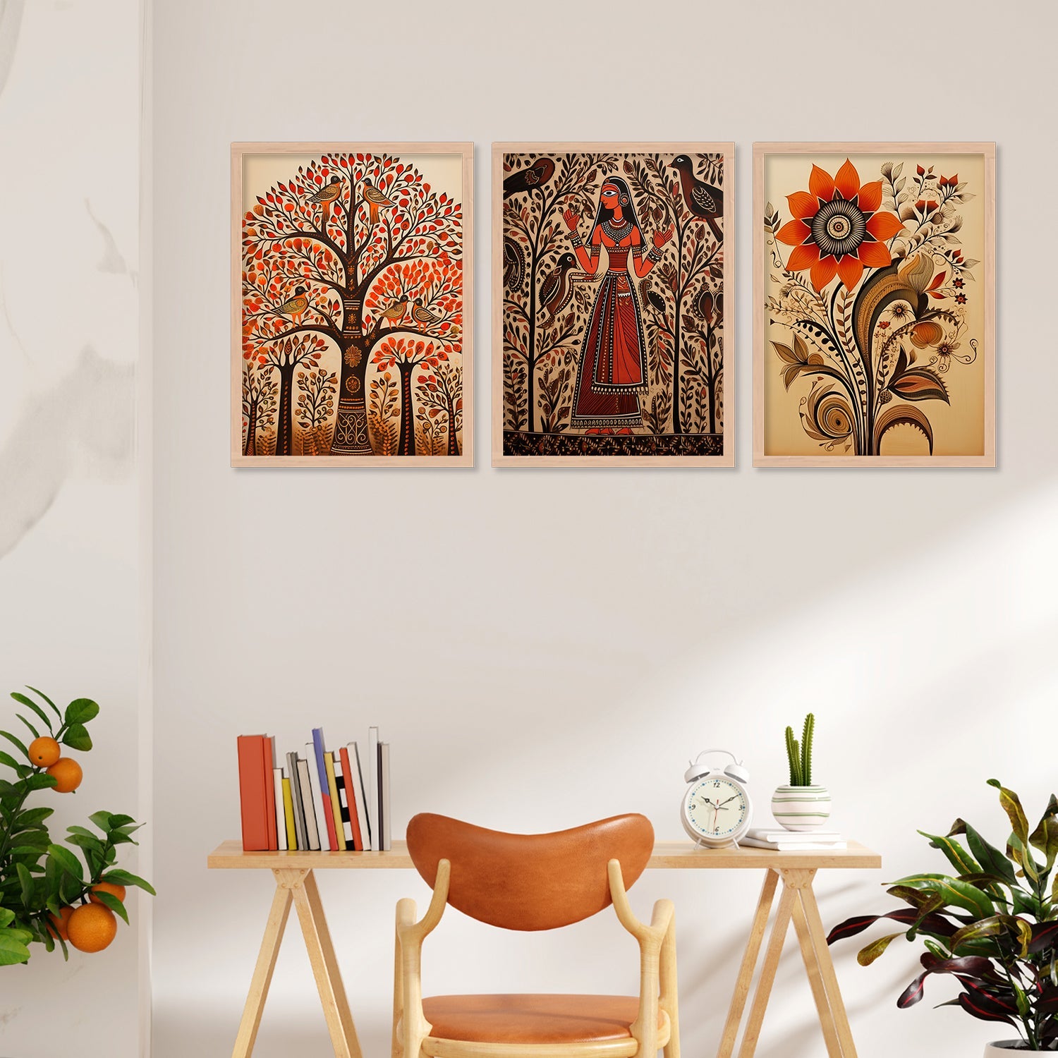 Sunflower Design Wall Painting