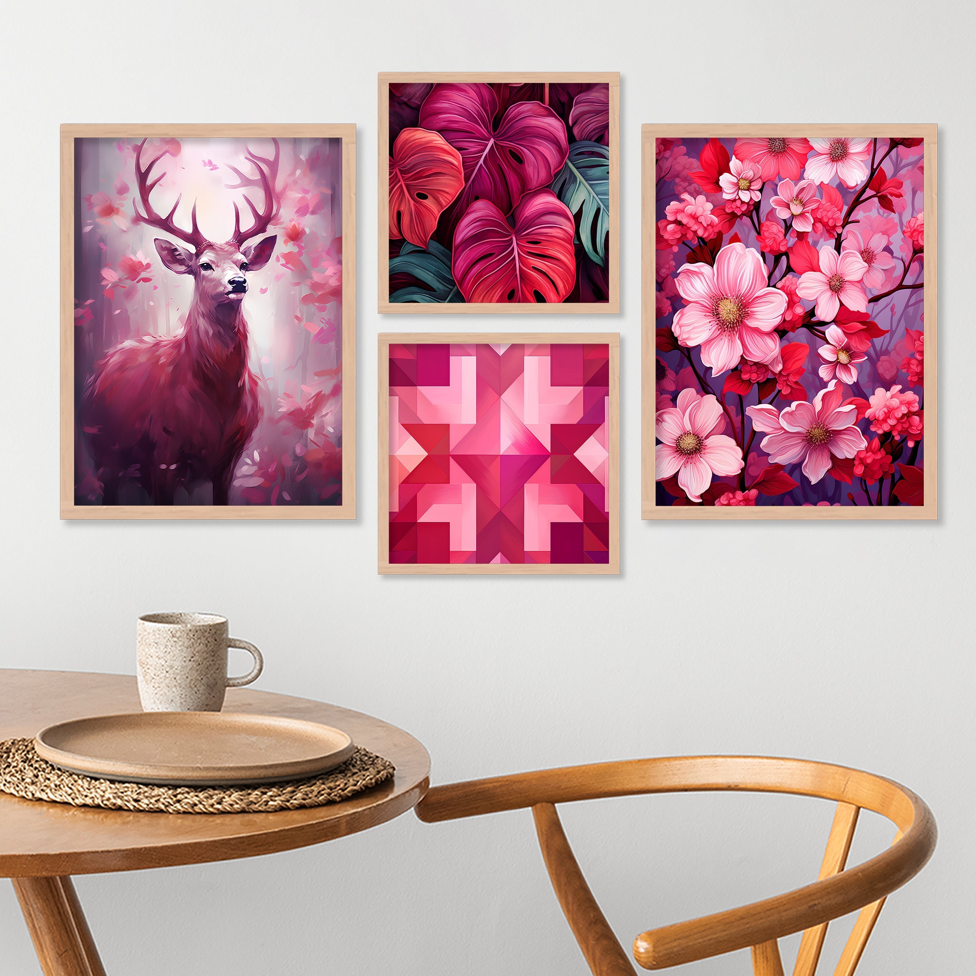 Pink Colour Swamp Deer