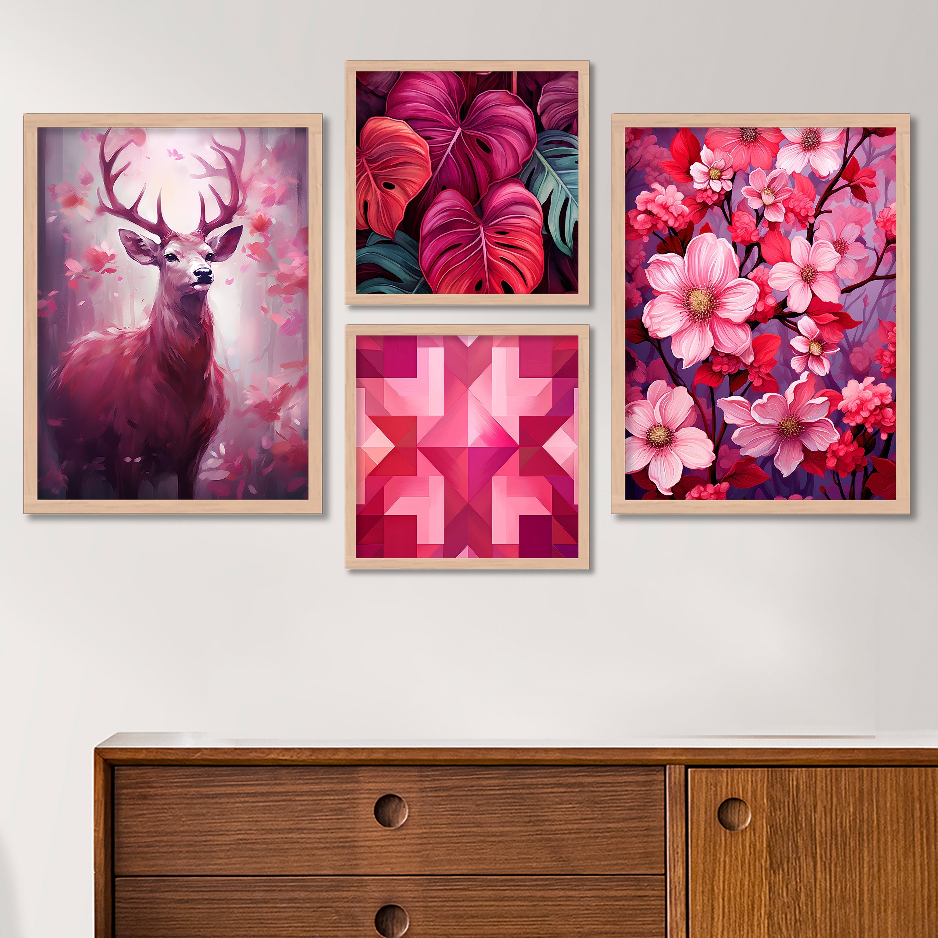 Pink Colour Swamp Deer