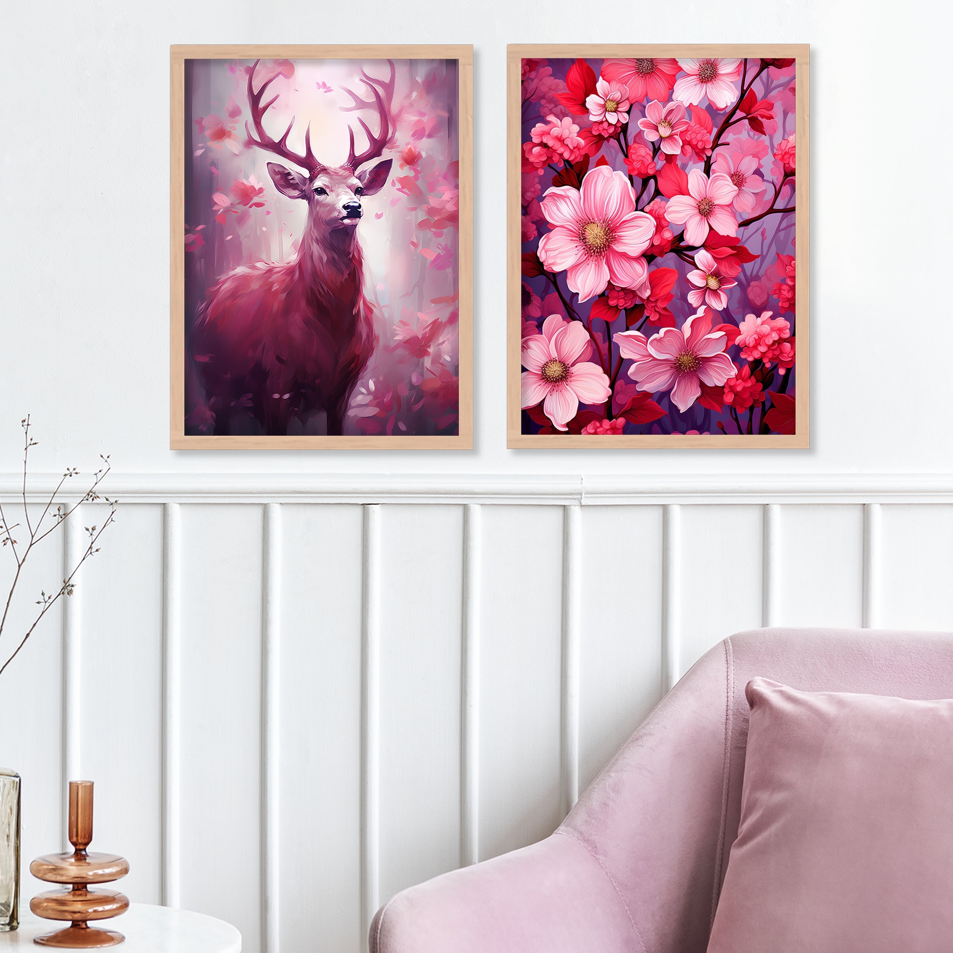 Pink Colour Swamp Deer