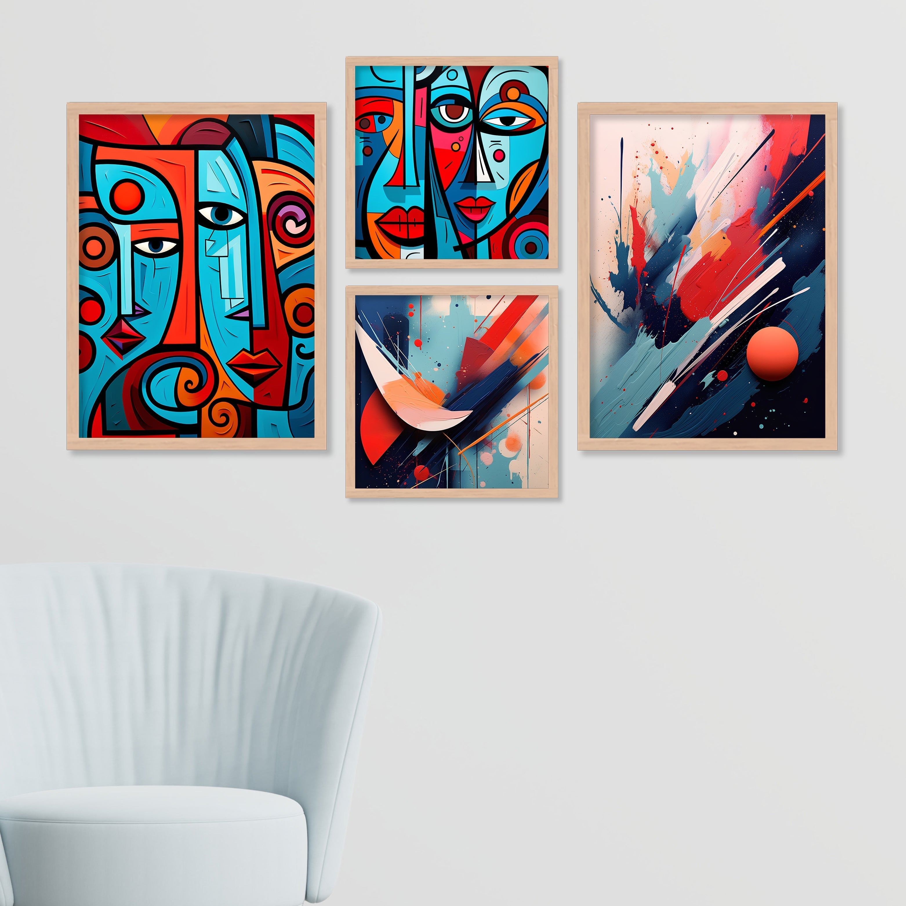 Face Design Colour Full Art