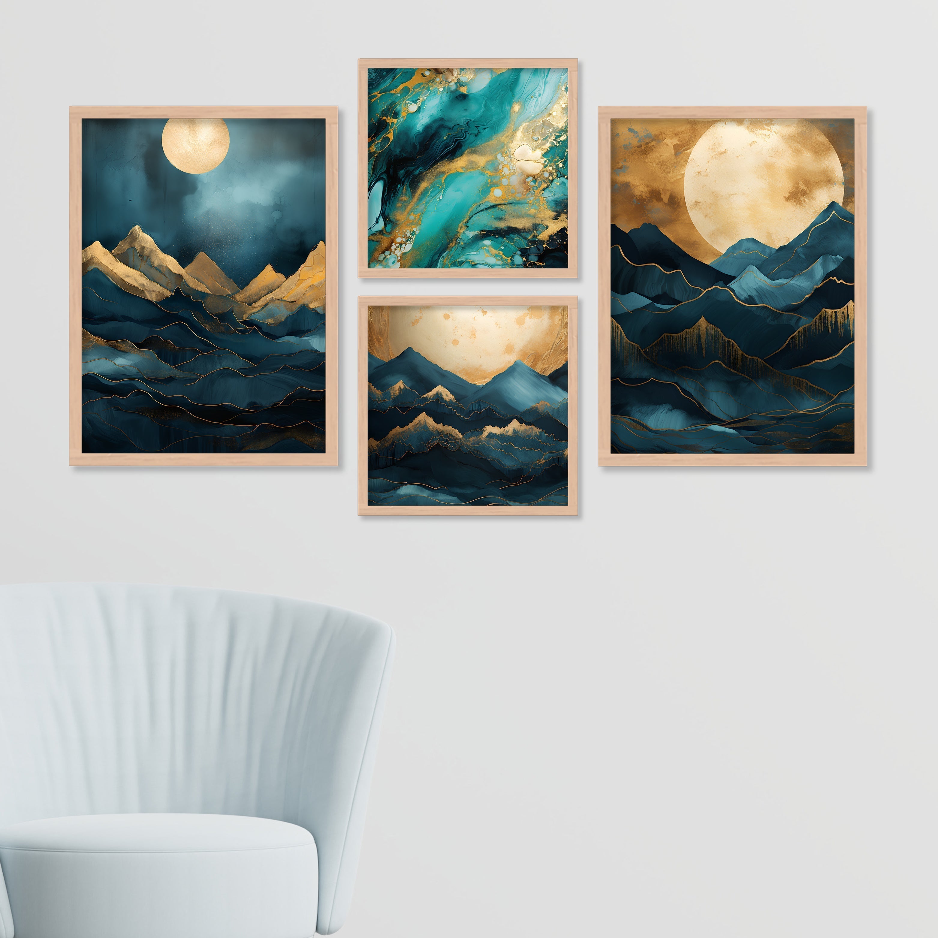 Moonlit Mountain View