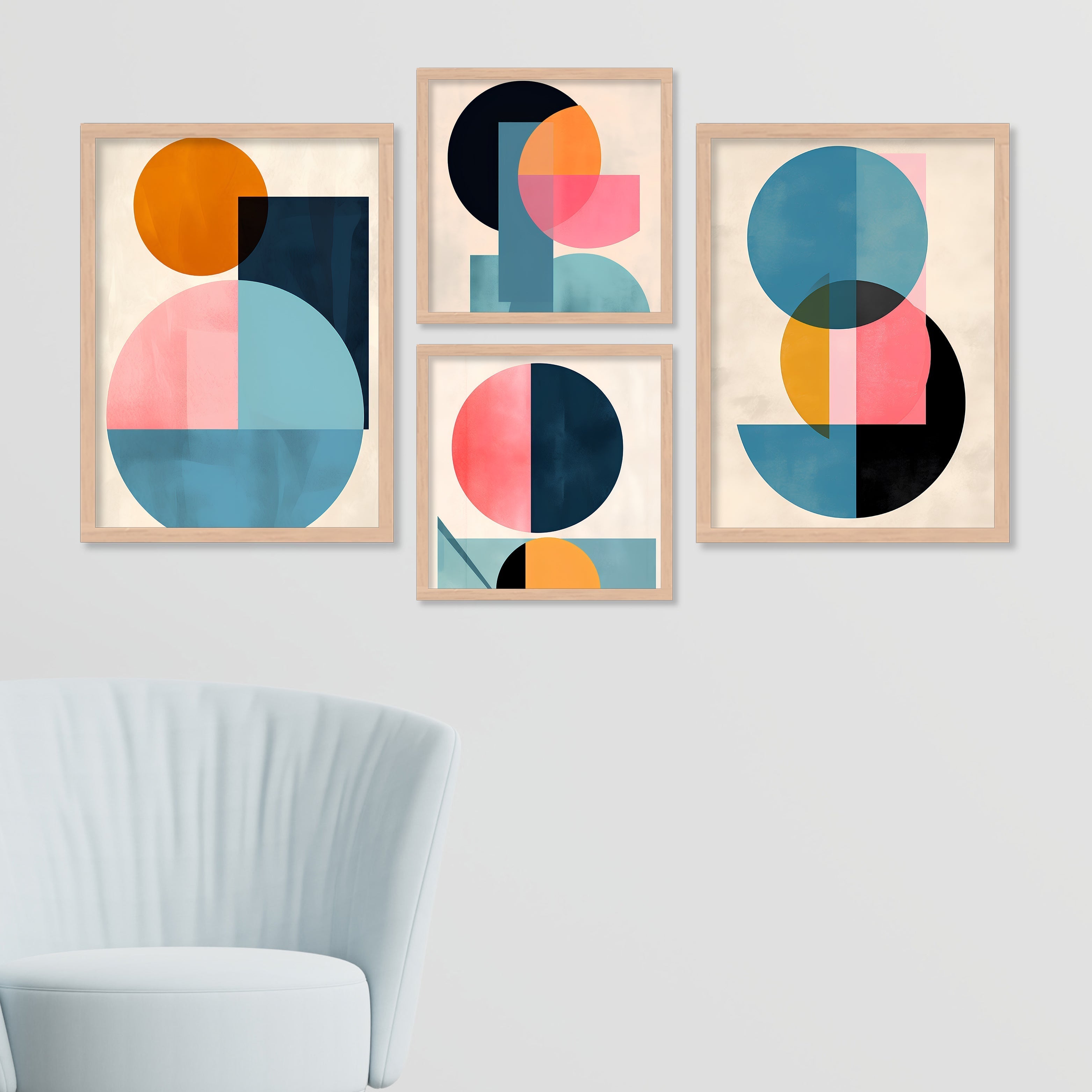 Circular Serenity Colour Full Design Art