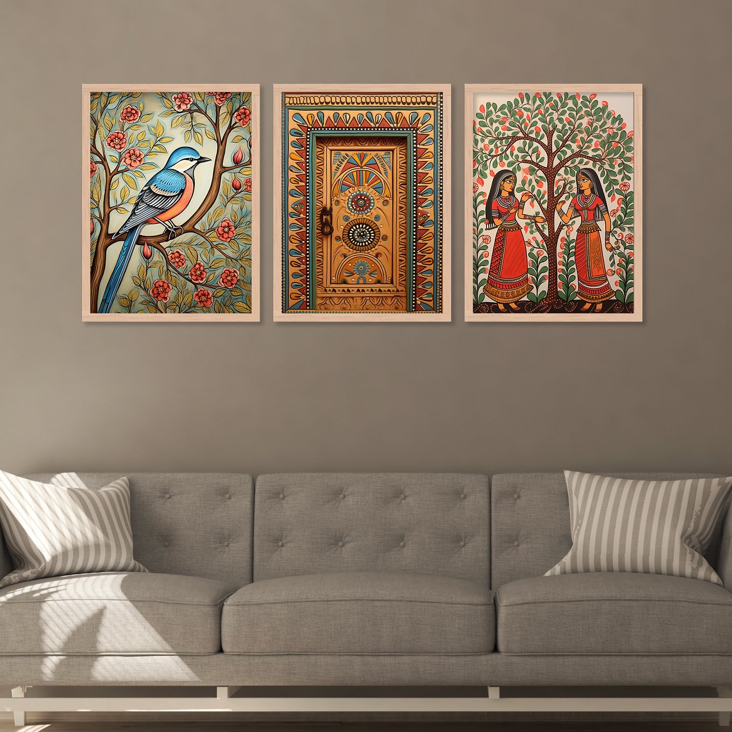 Door of Colours Wall Painting