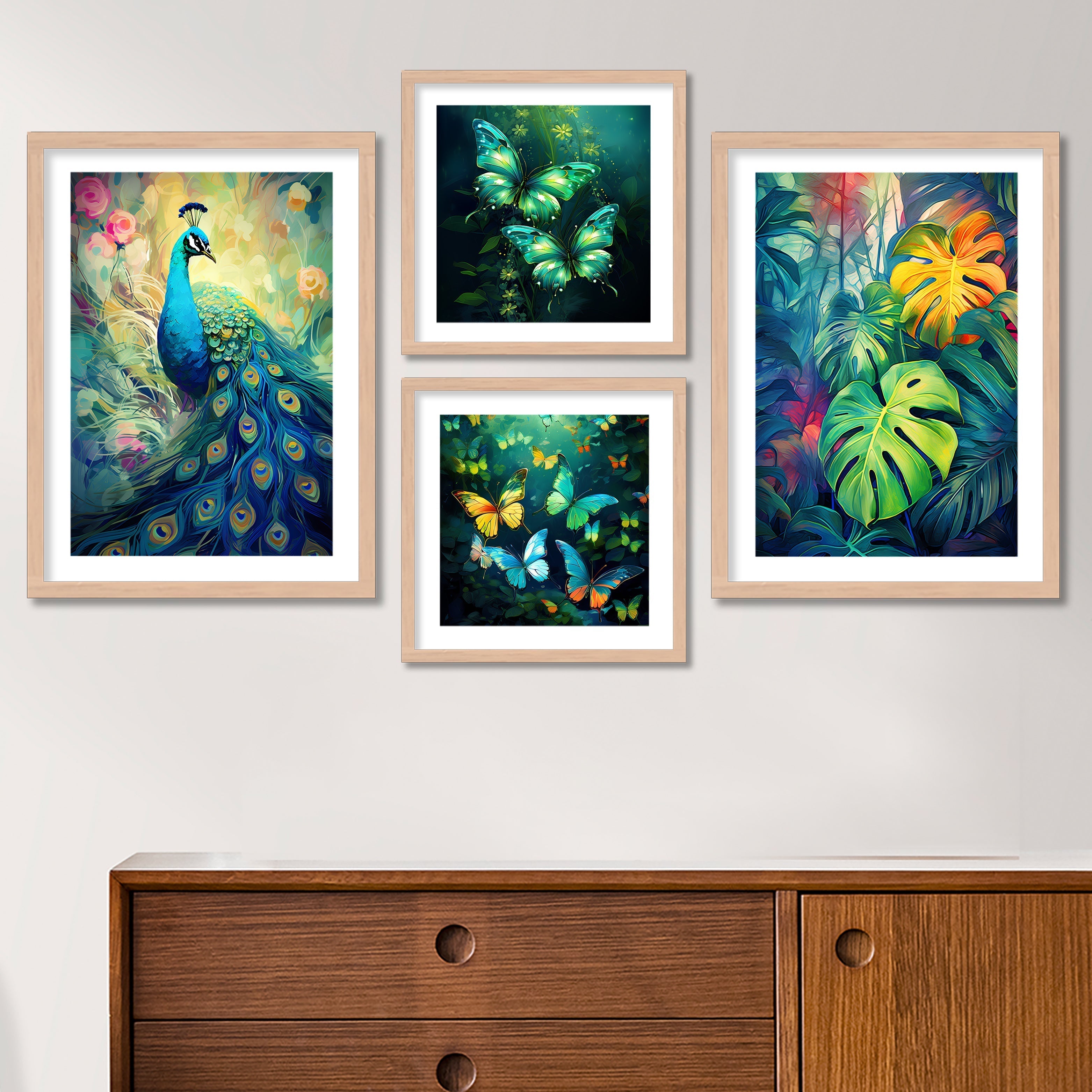 Butterfly And Peacock