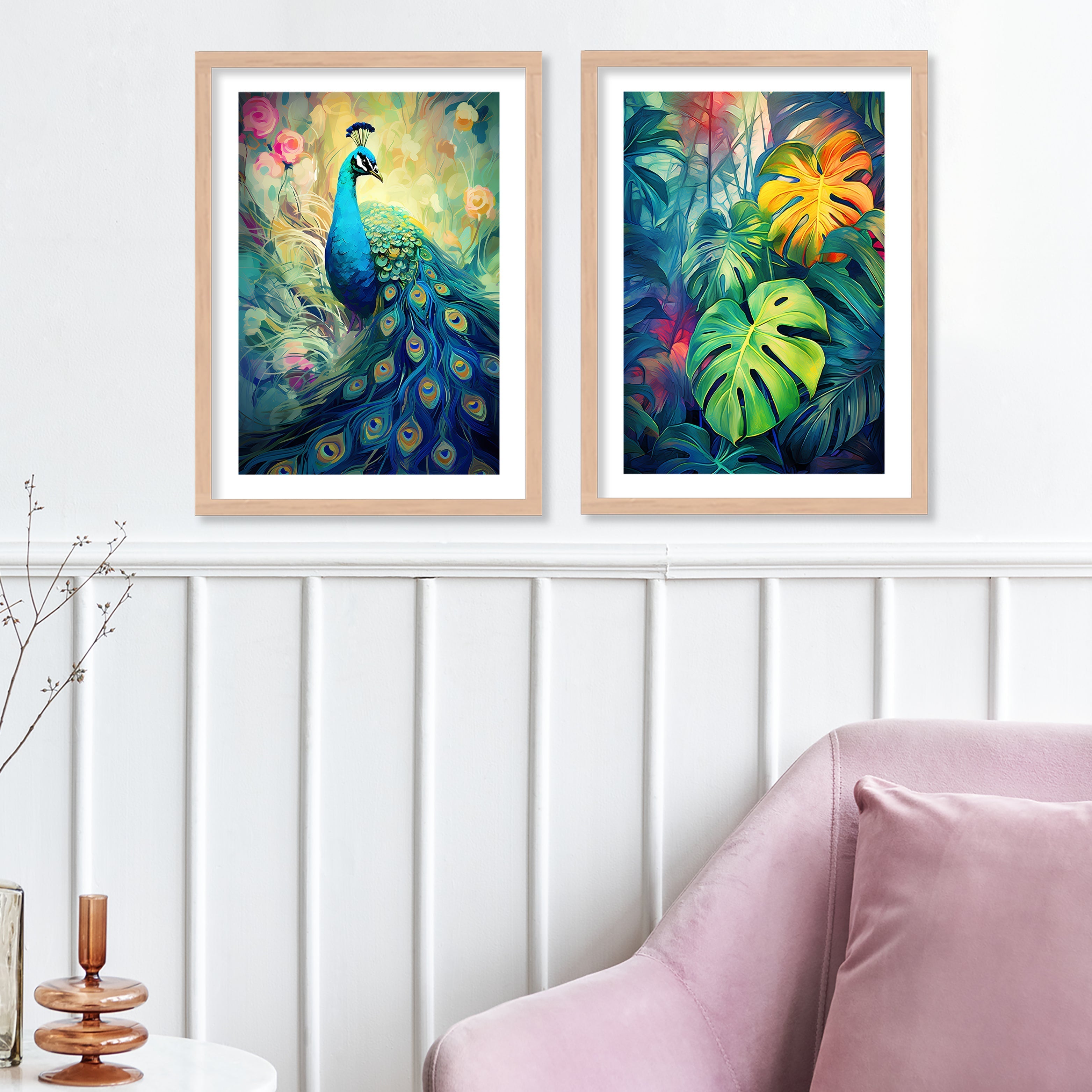 Butterfly And Peacock