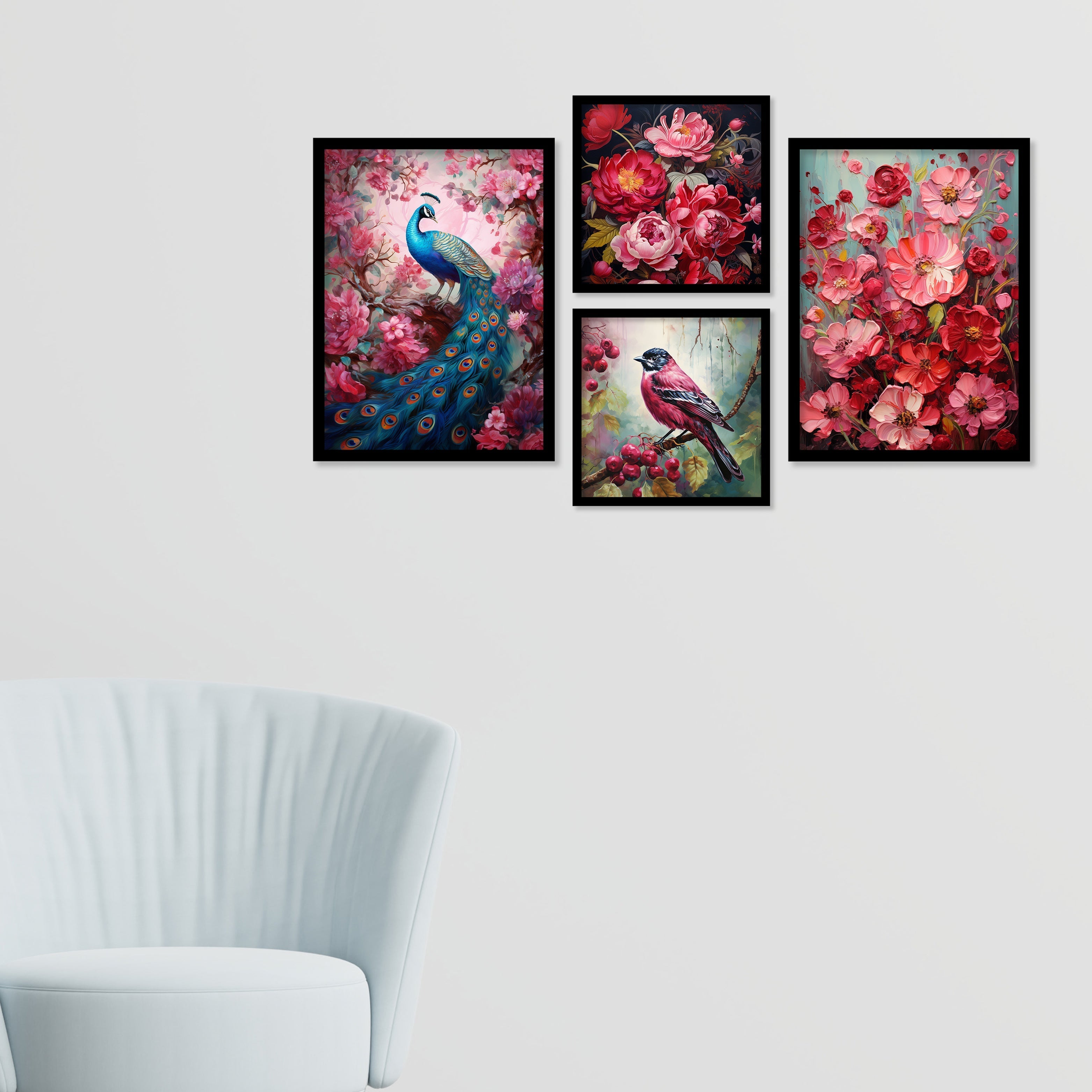 Amazing Flower And Bird Art