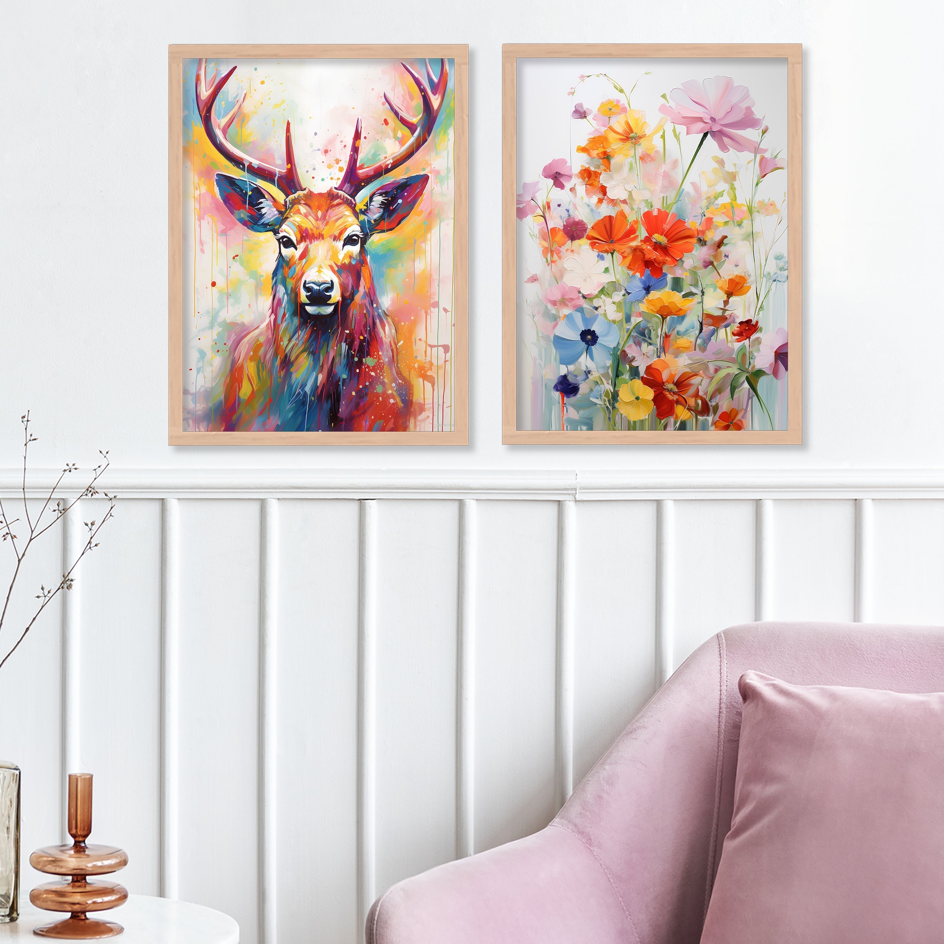 Rainbow Coloured Flower