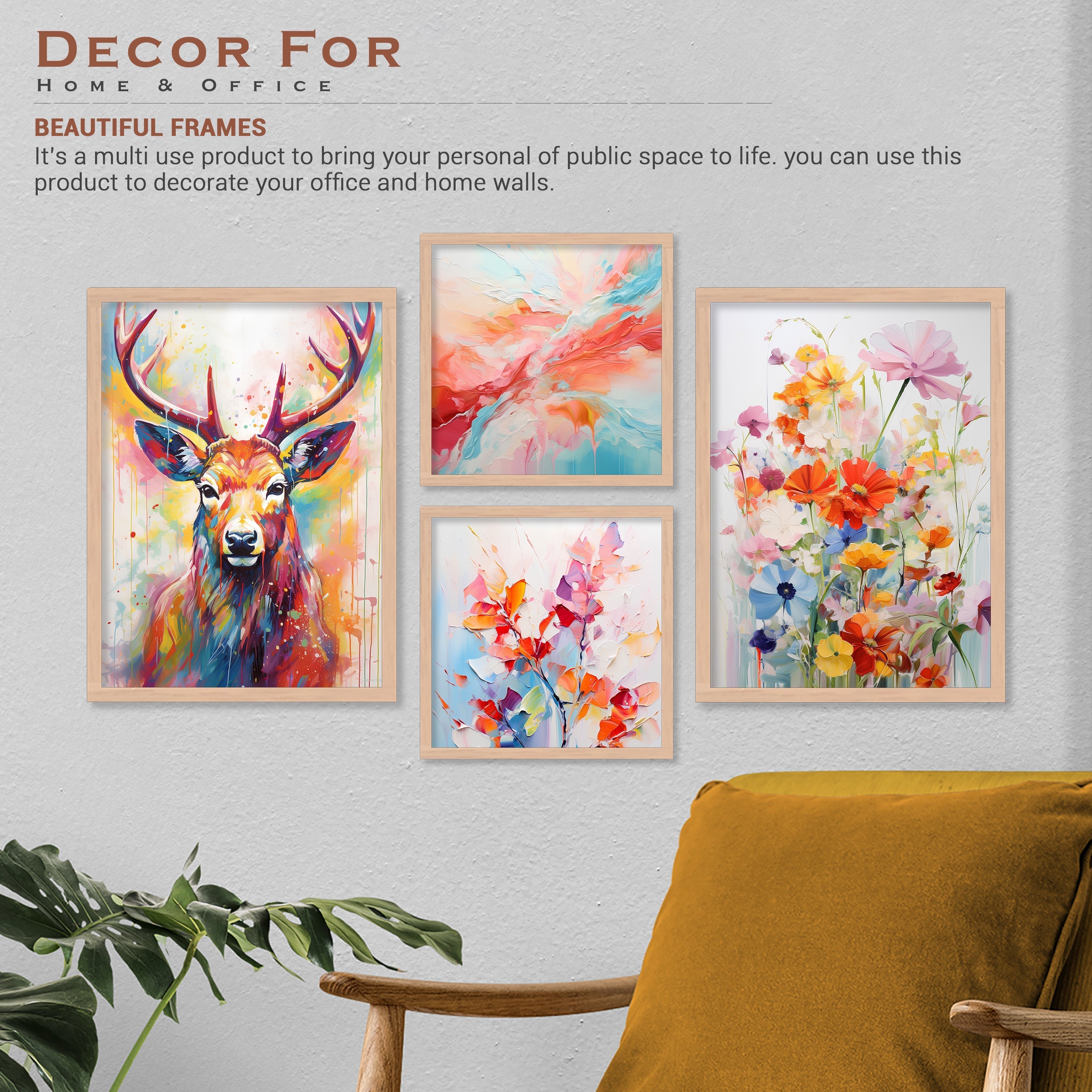 Rainbow Coloured Flower