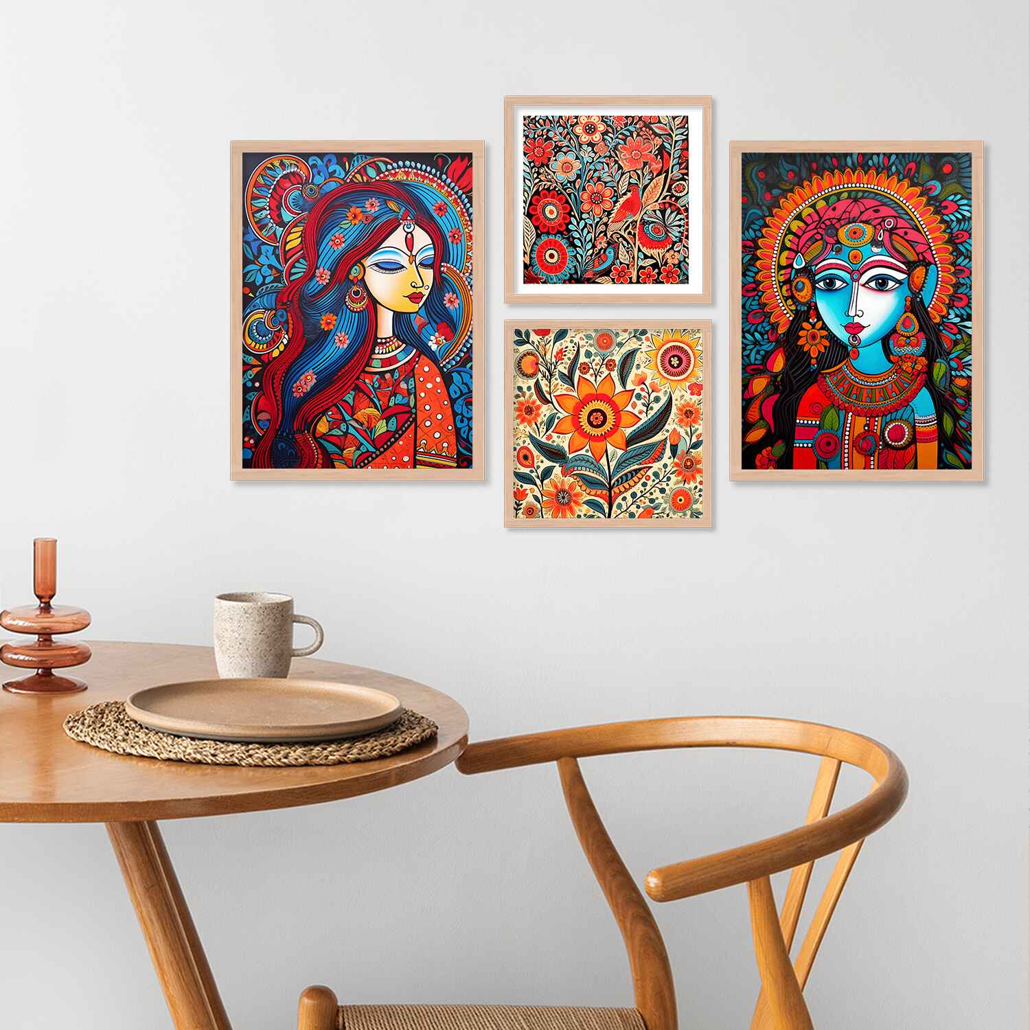 Floral Framed Wall Panting