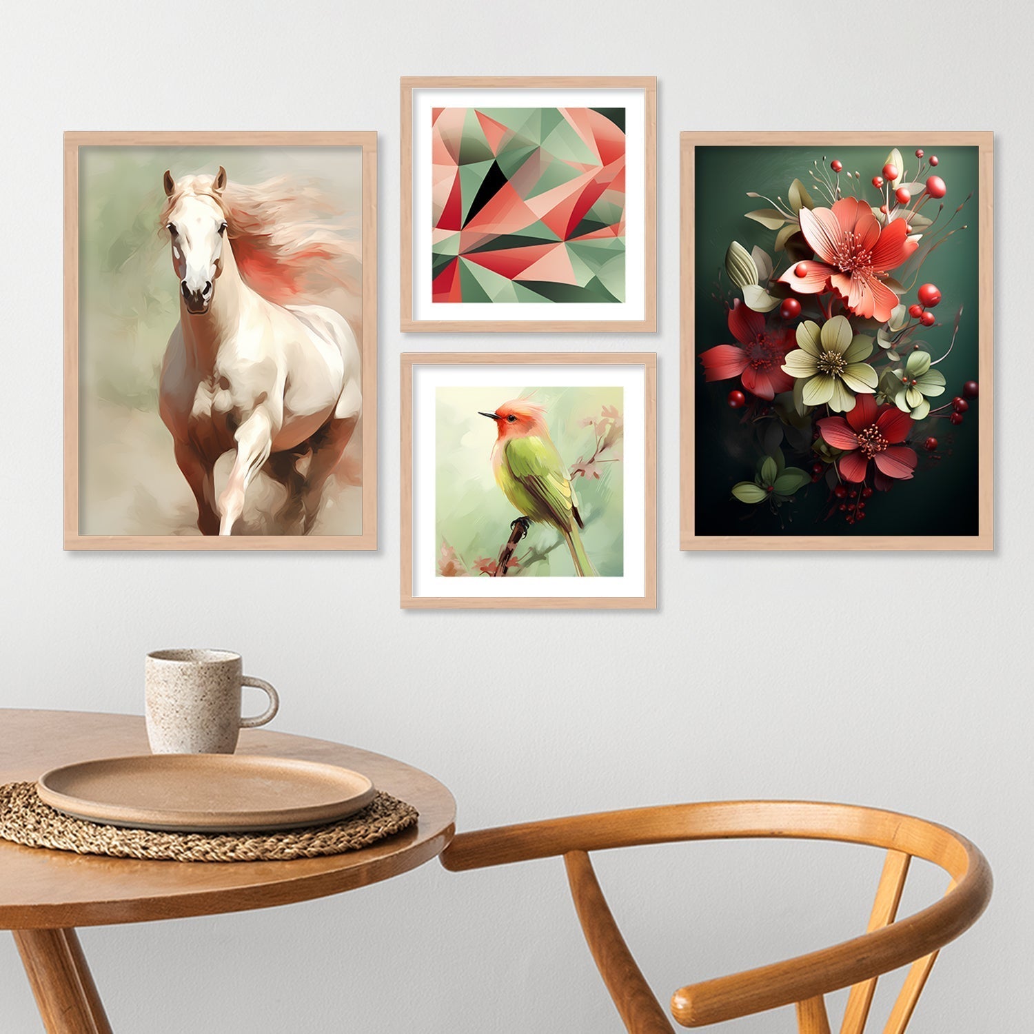 Racing Horse Wall Painting