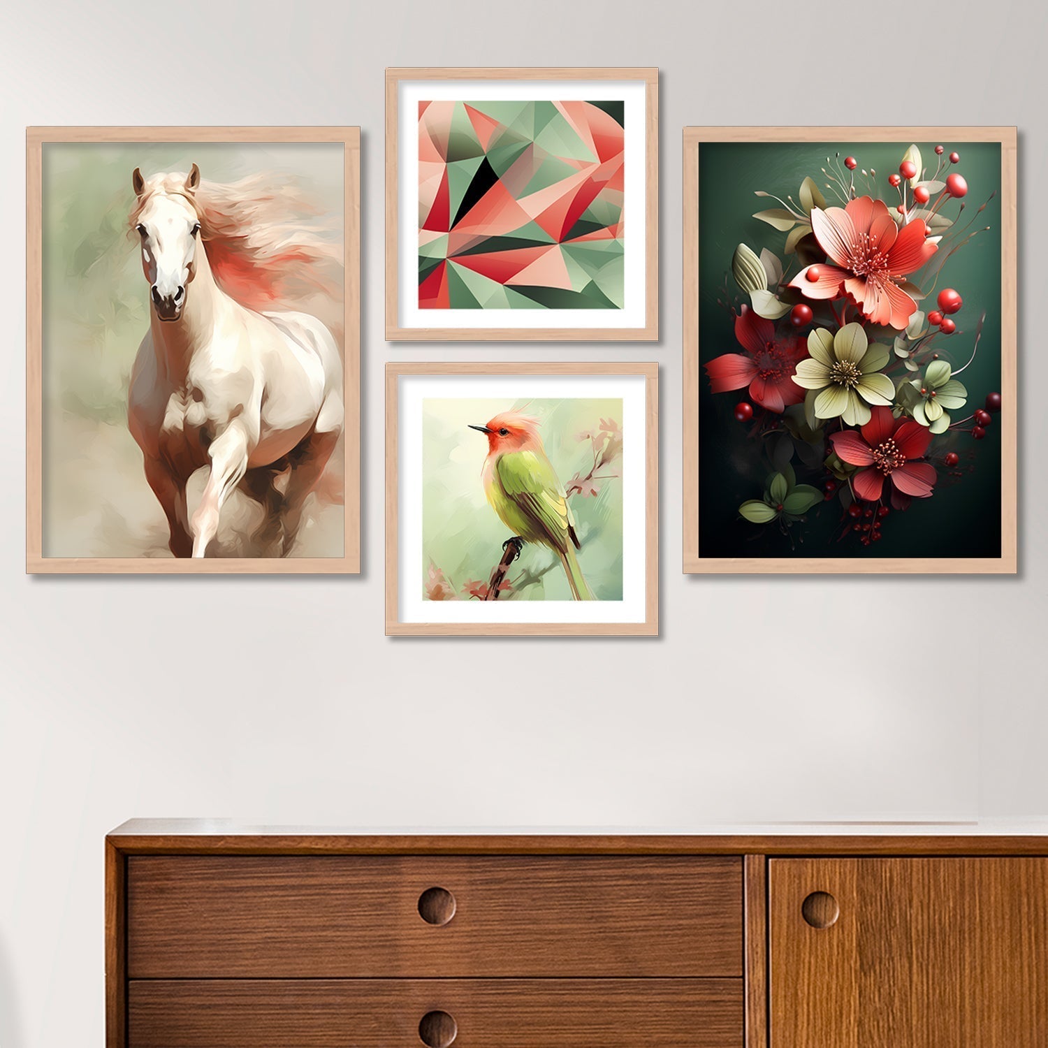 Racing Horse Wall Painting