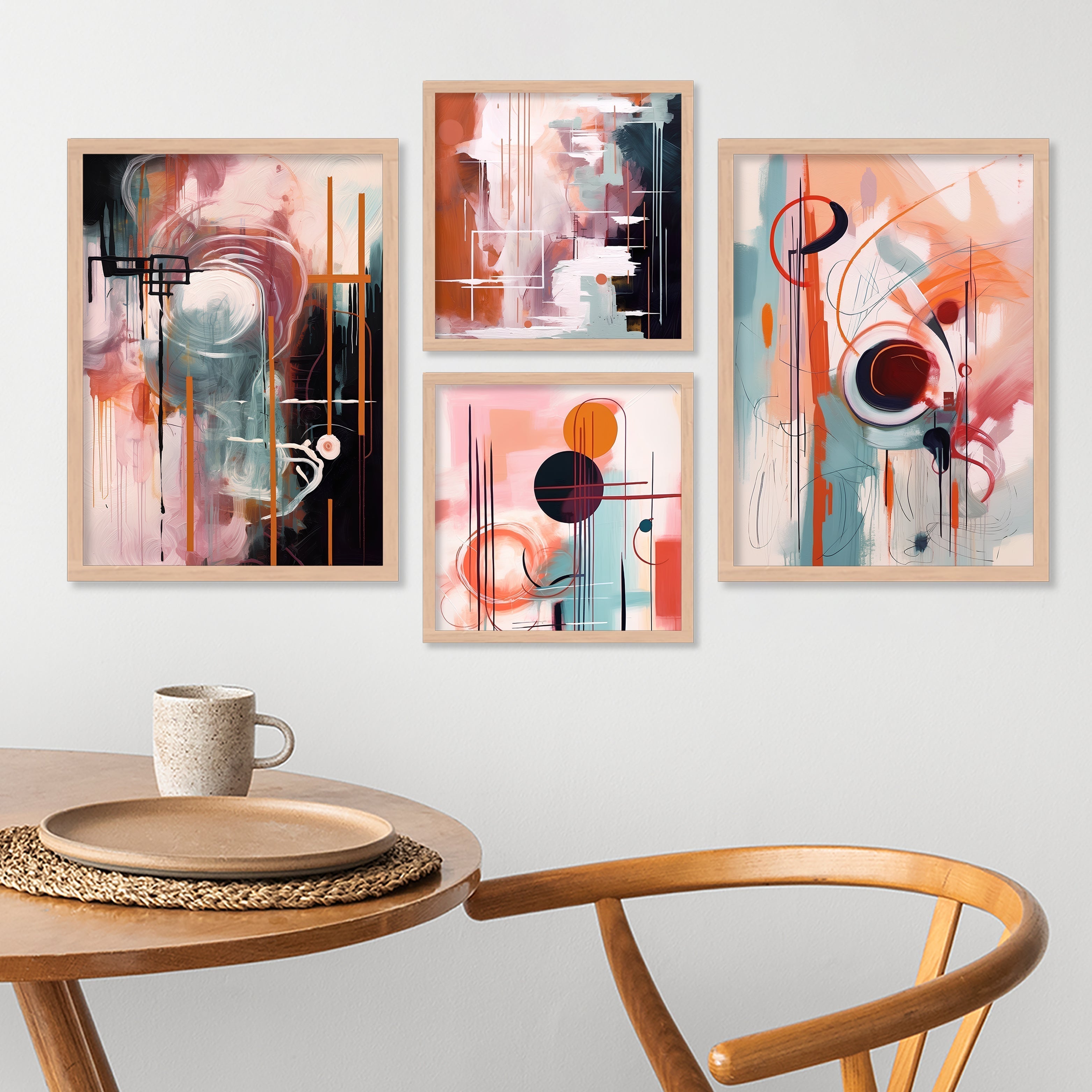 Coloured Brush Painting