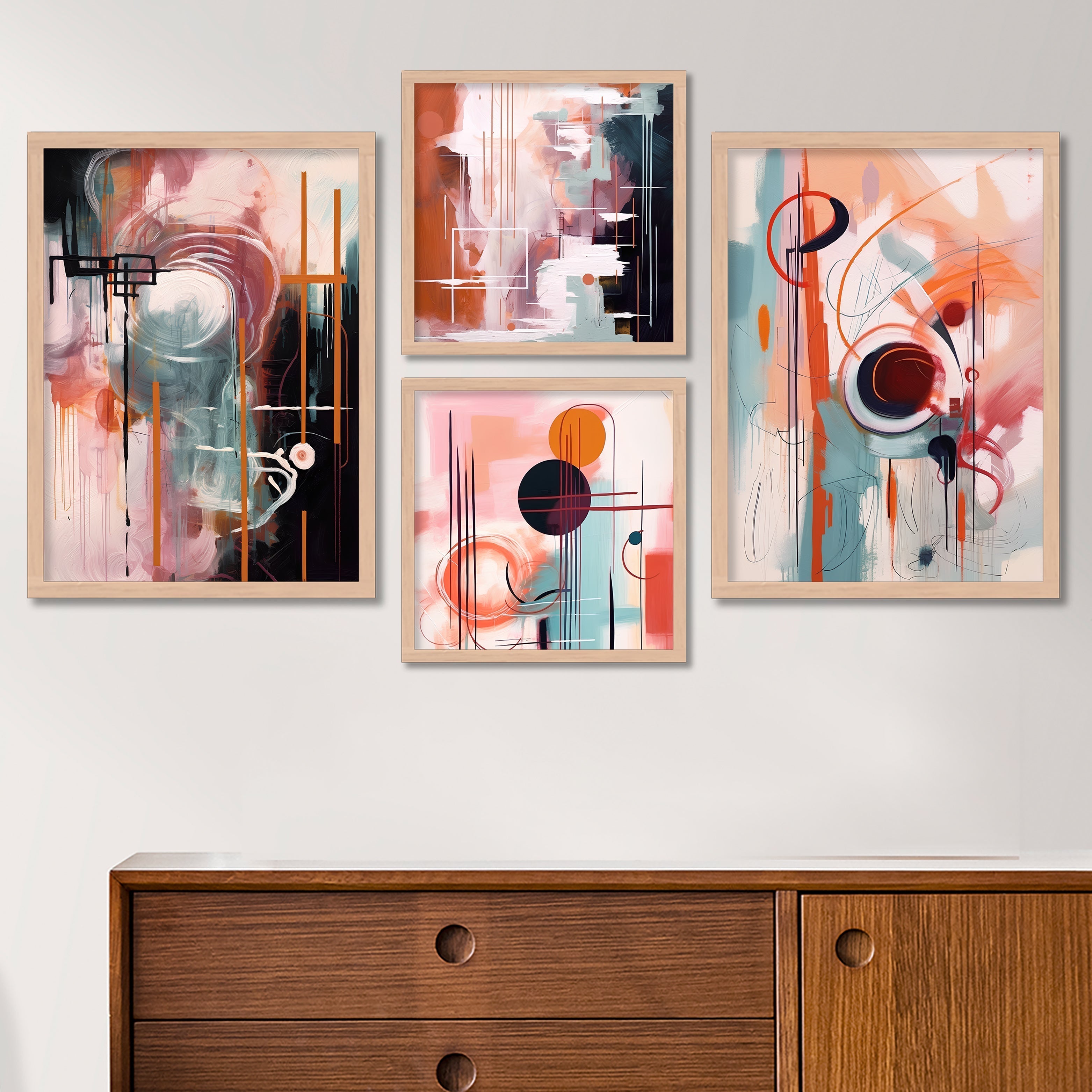 Coloured Brush Painting