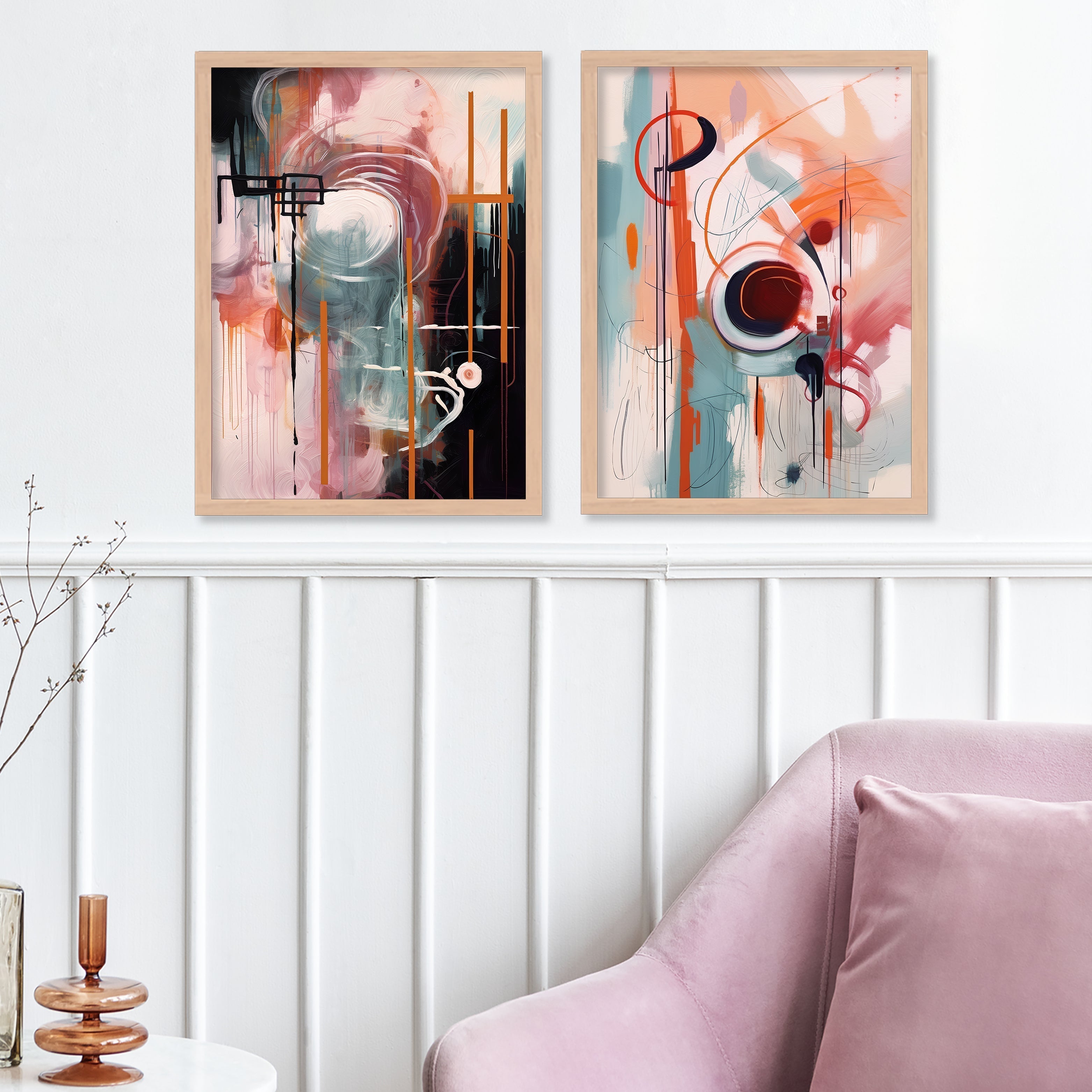 Coloured Brush Painting