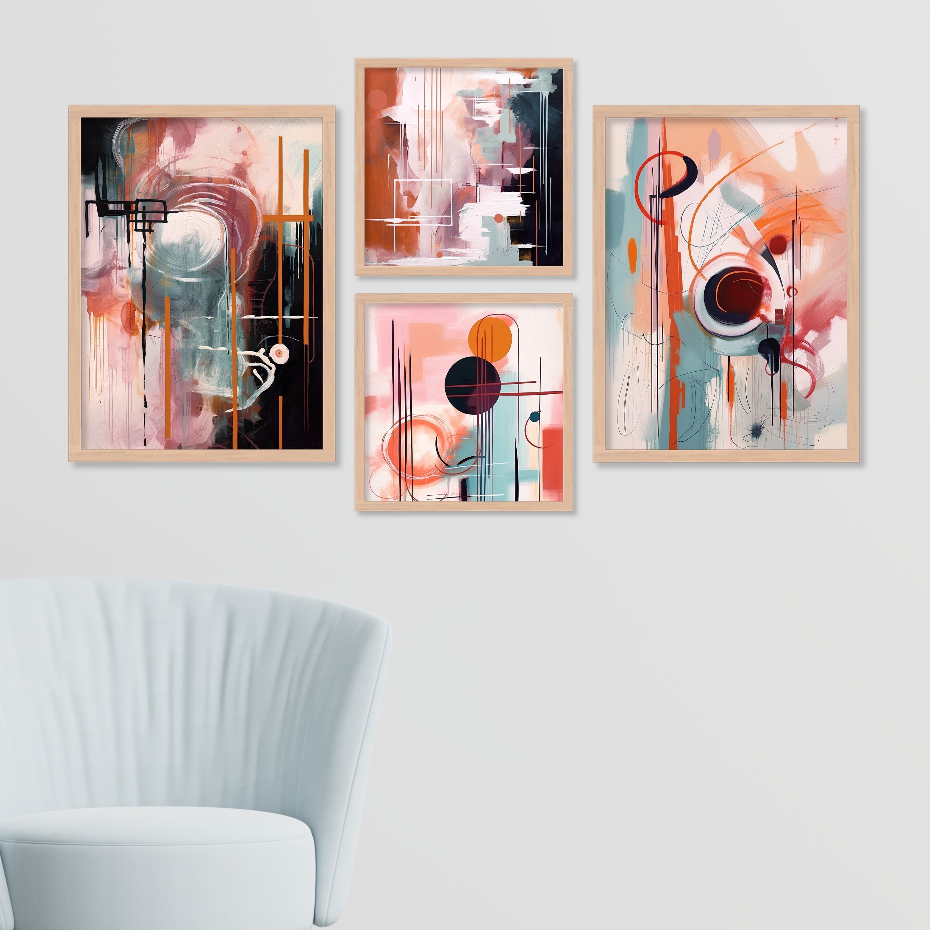 Coloured Brush Painting