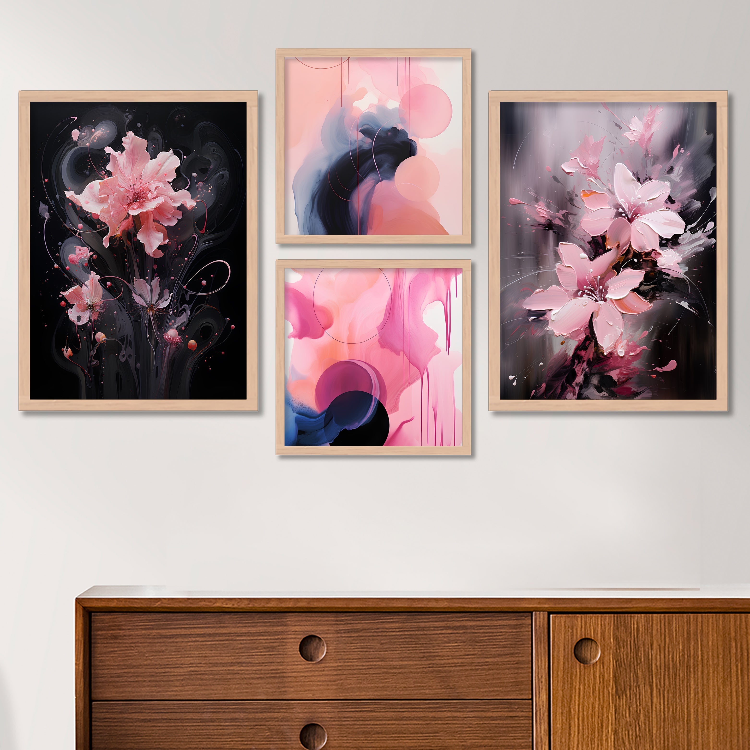 Lotus And Brush Design