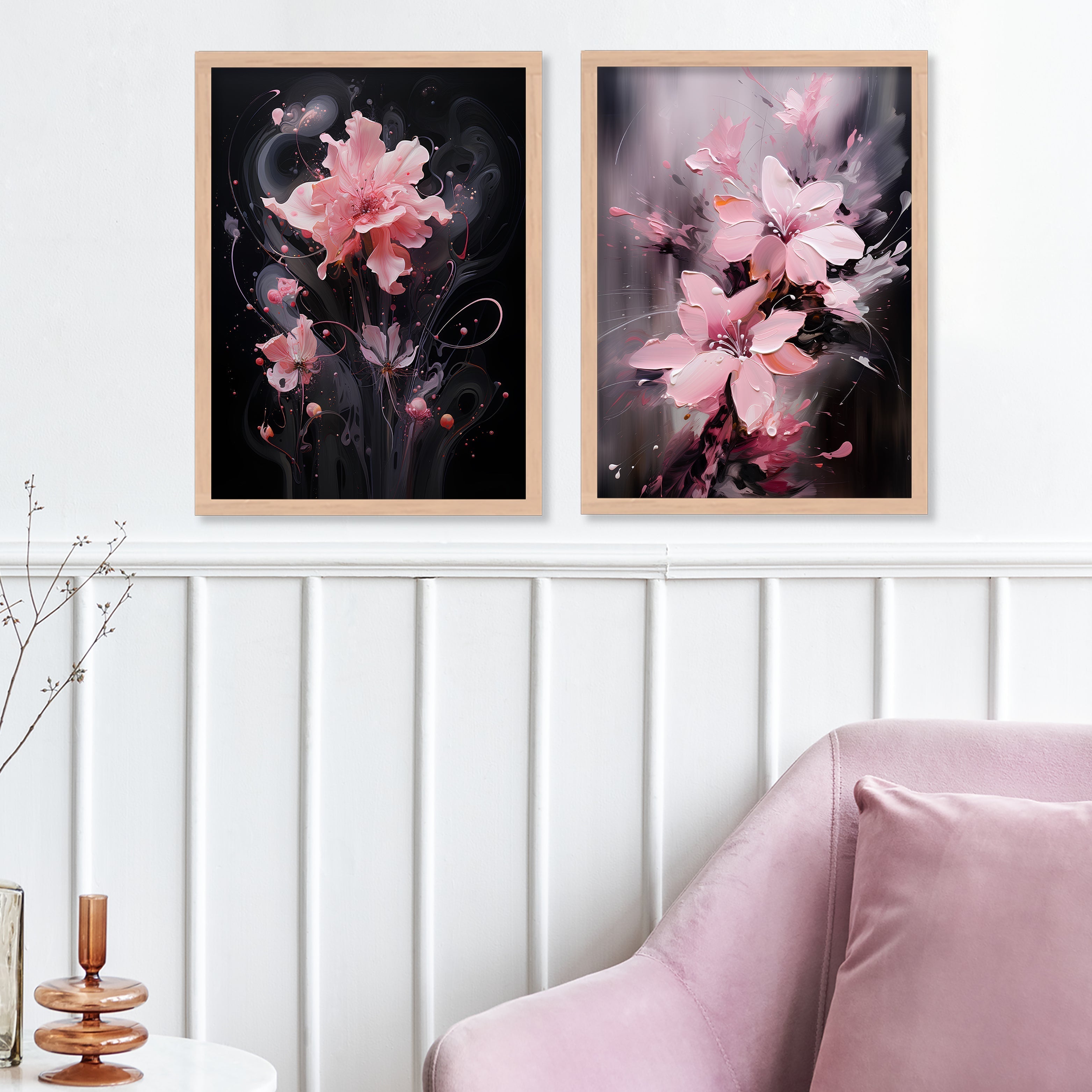 Lotus And Brush Design