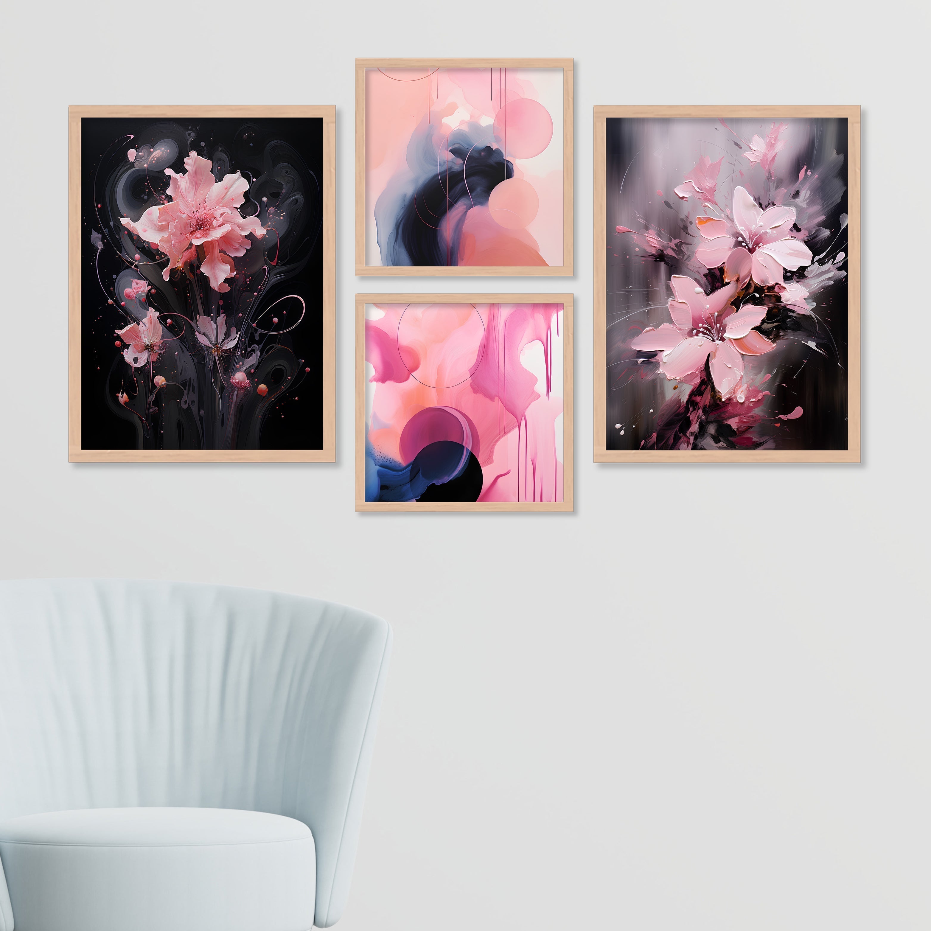 Lotus And Brush Design