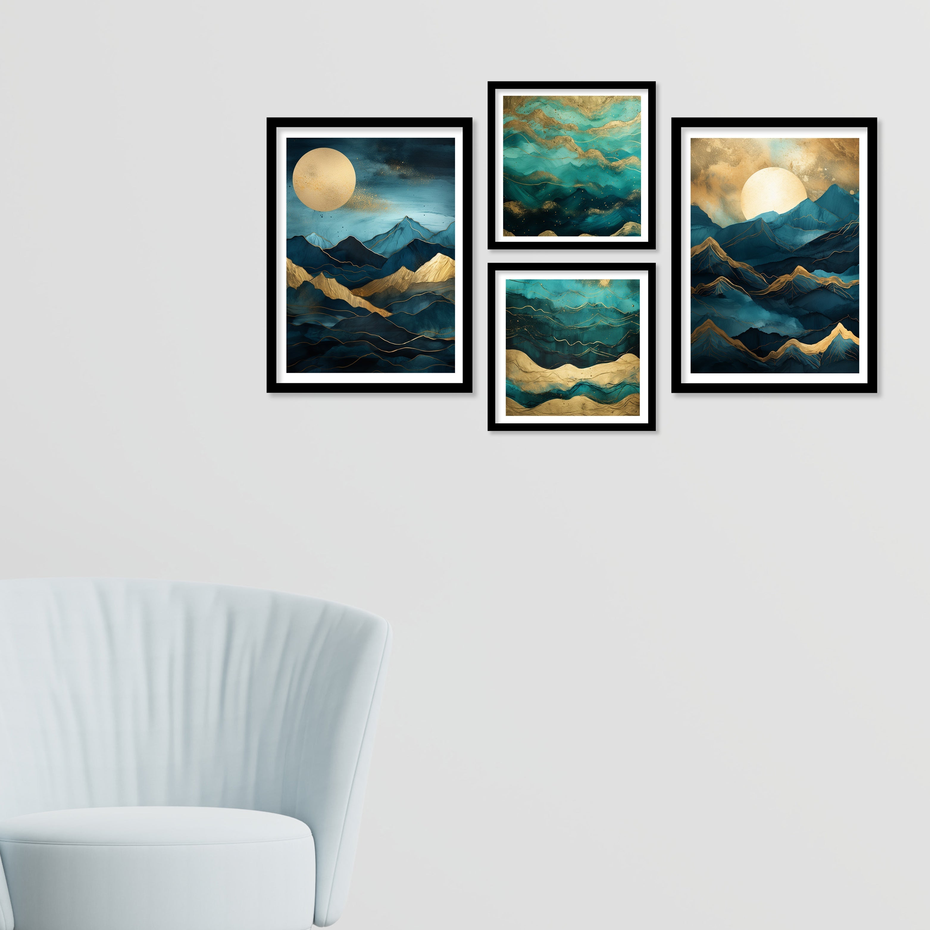 Night View On Mountains