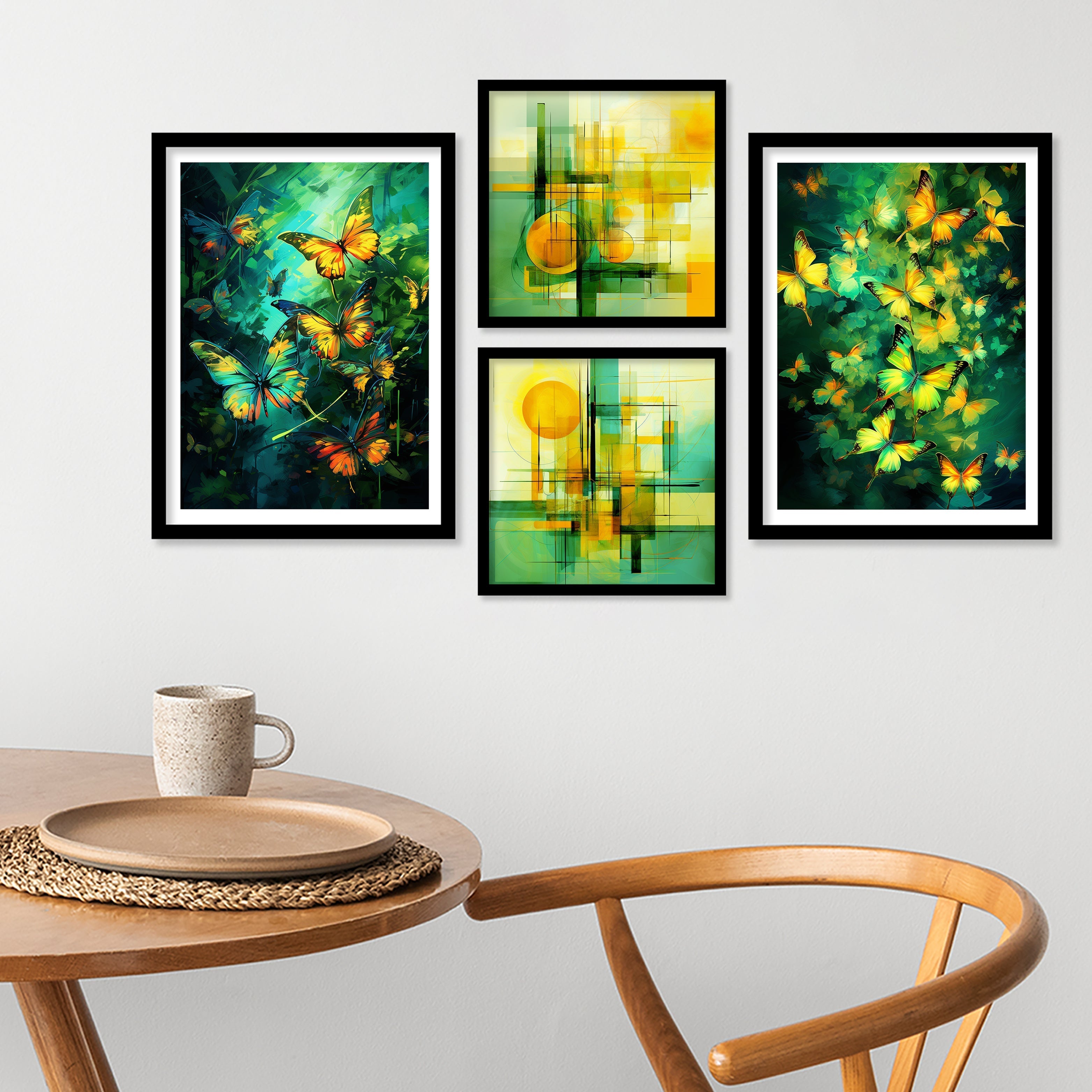 New Coloured Butterfly Art