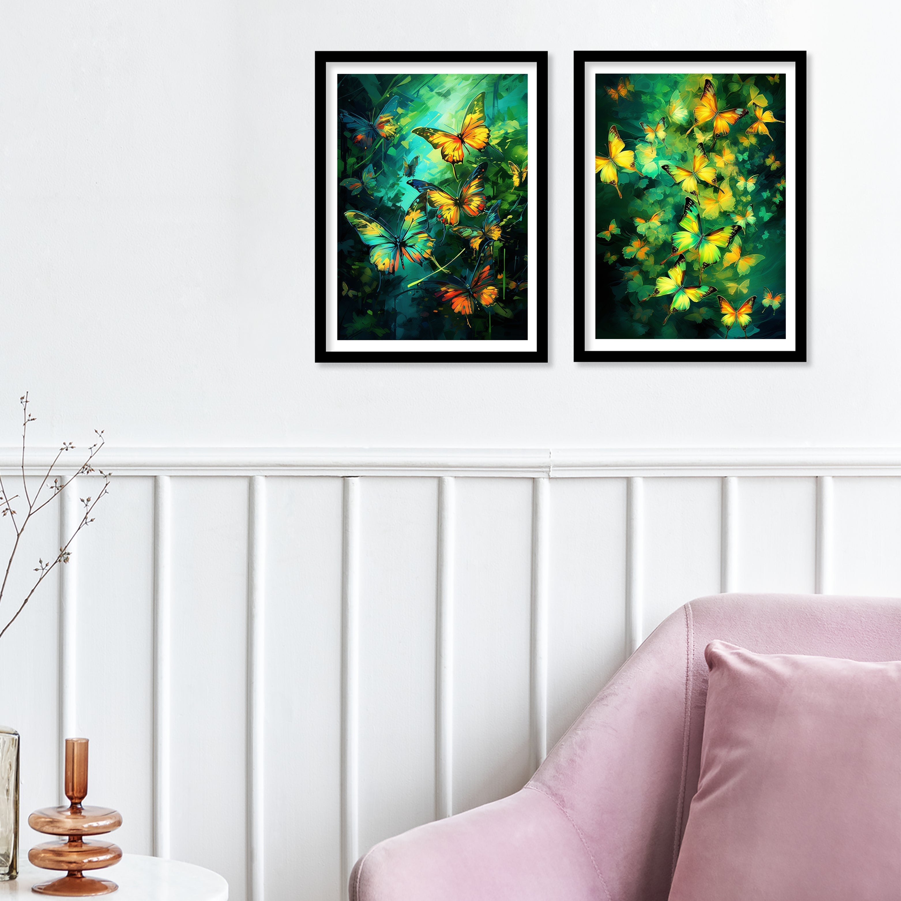 New Coloured Butterfly Art