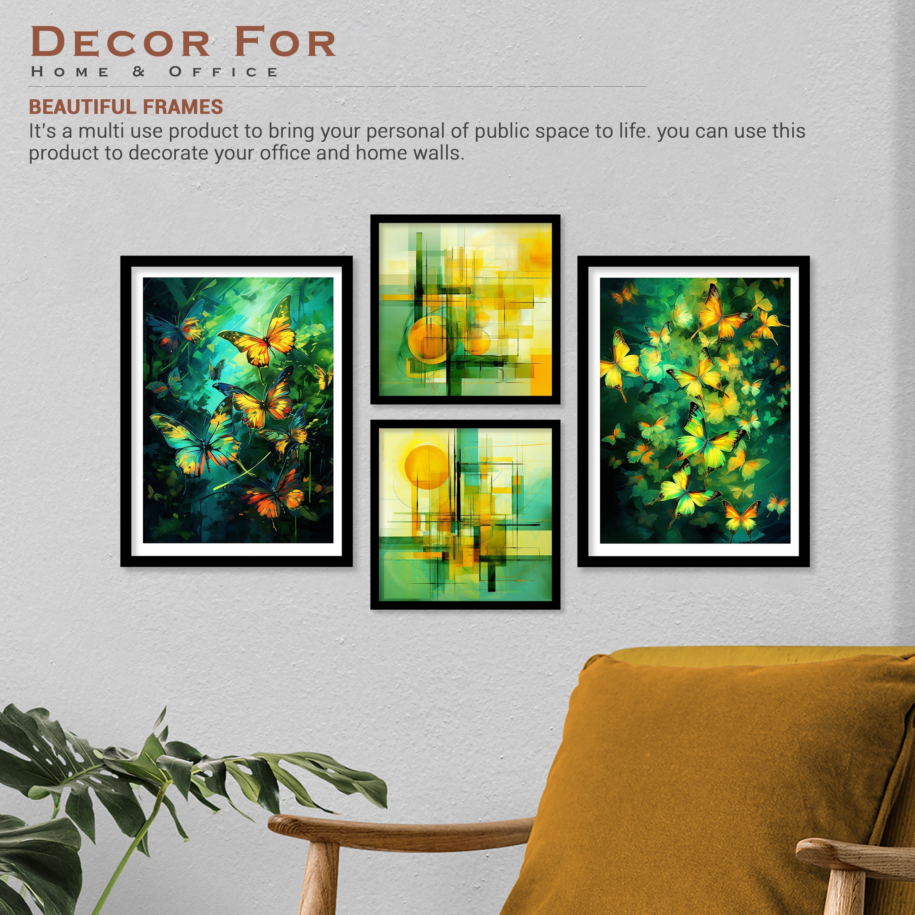 New Coloured Butterfly Art