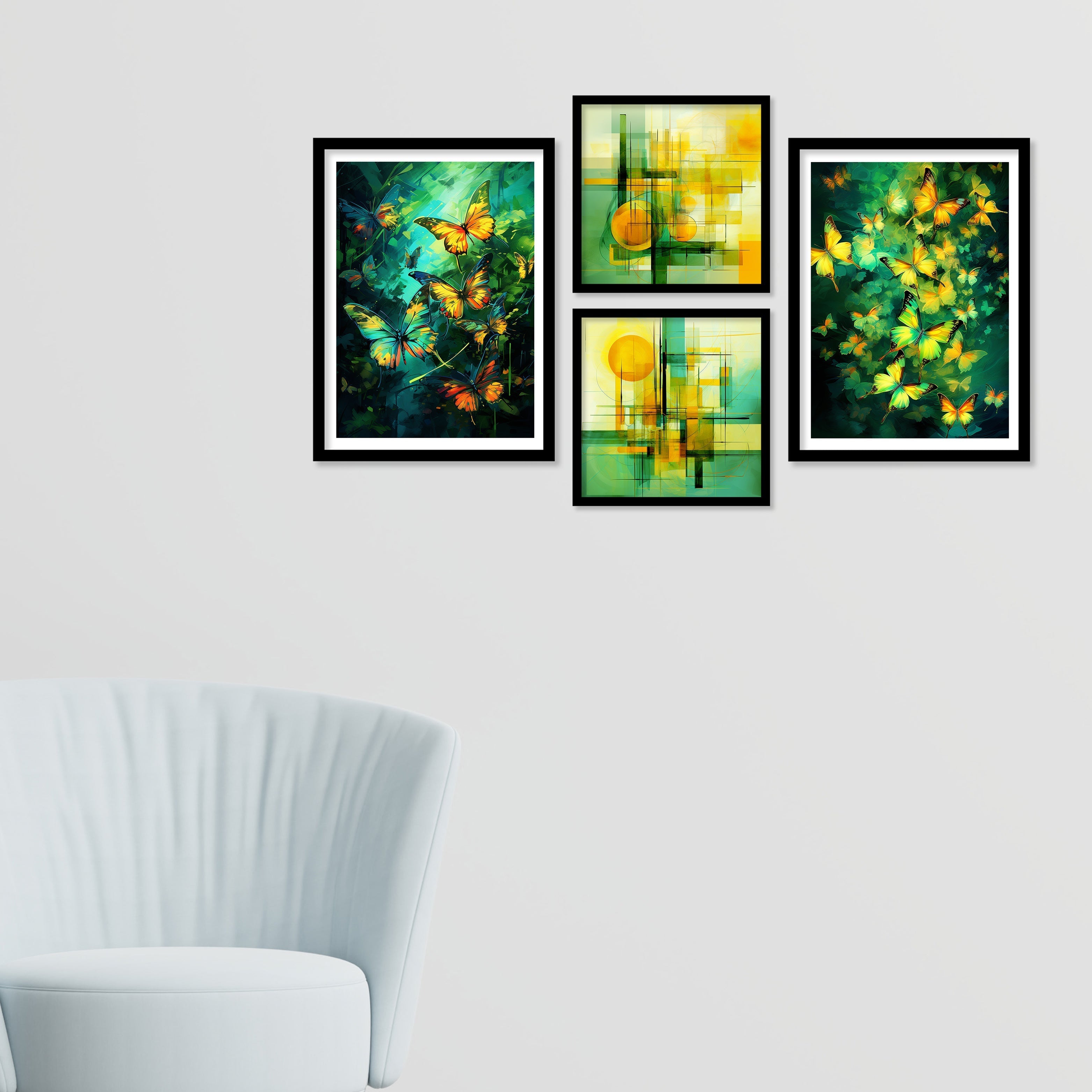 New Coloured Butterfly Art