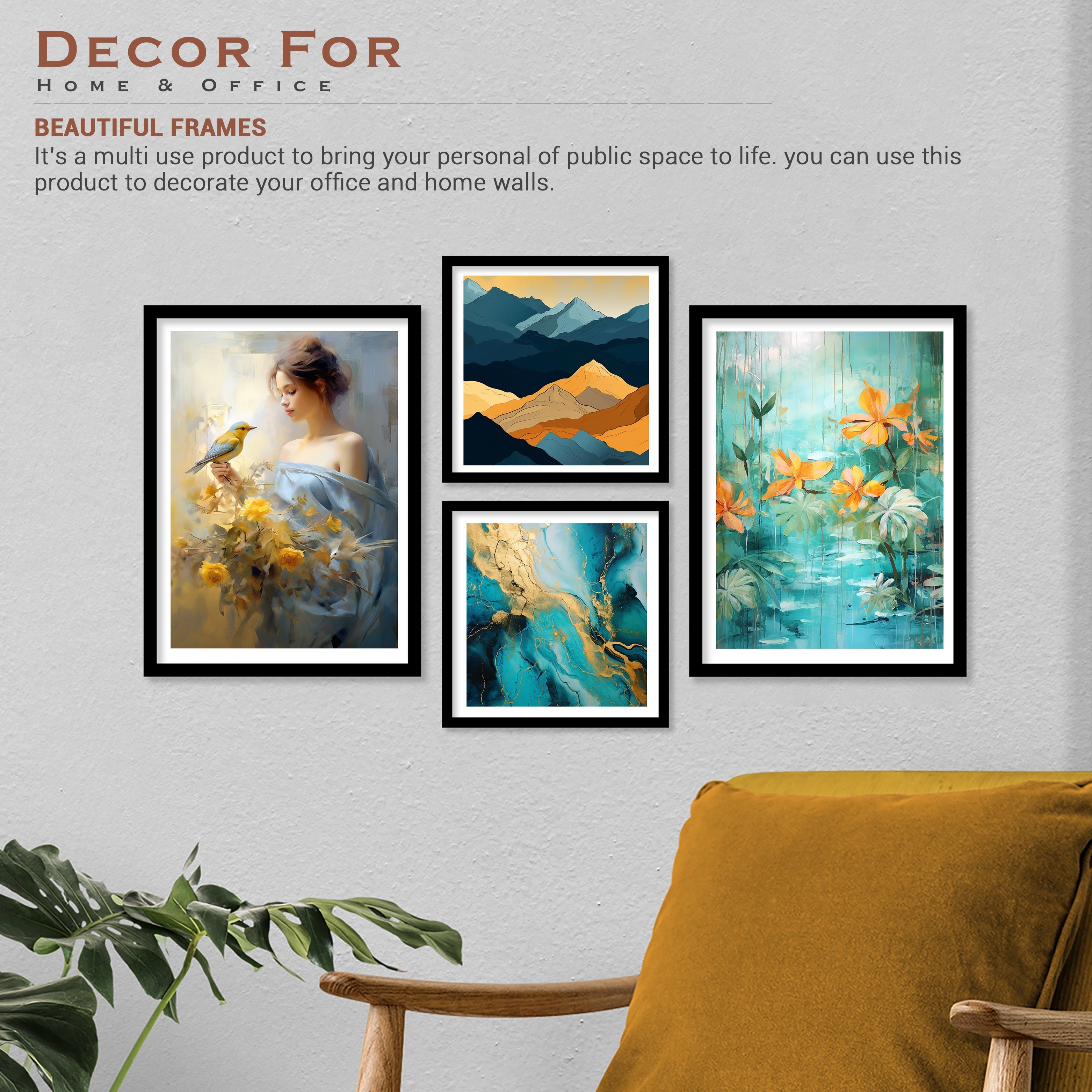 Beautifull Bird With Girl Art