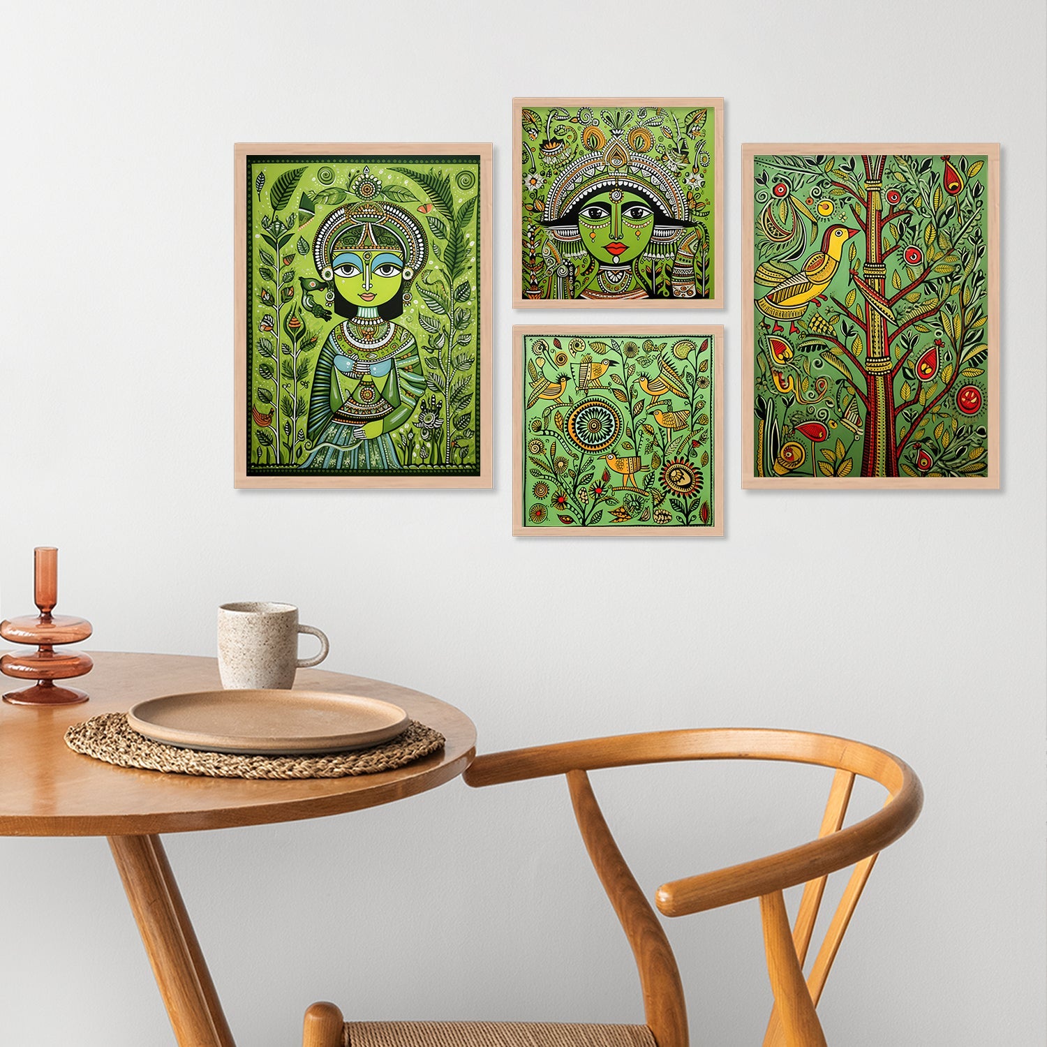 Coloured Face wall Painting