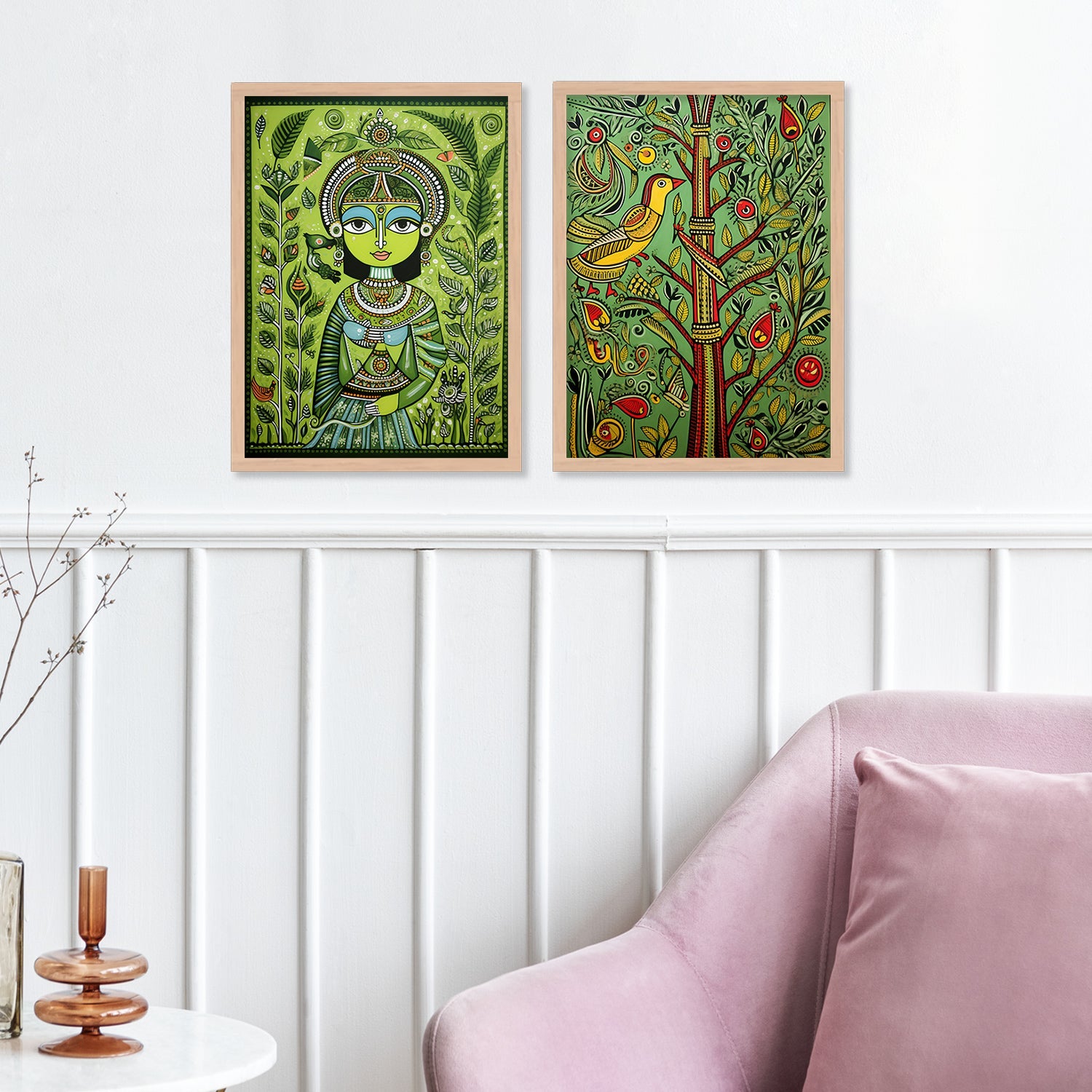 Coloured Face wall Painting