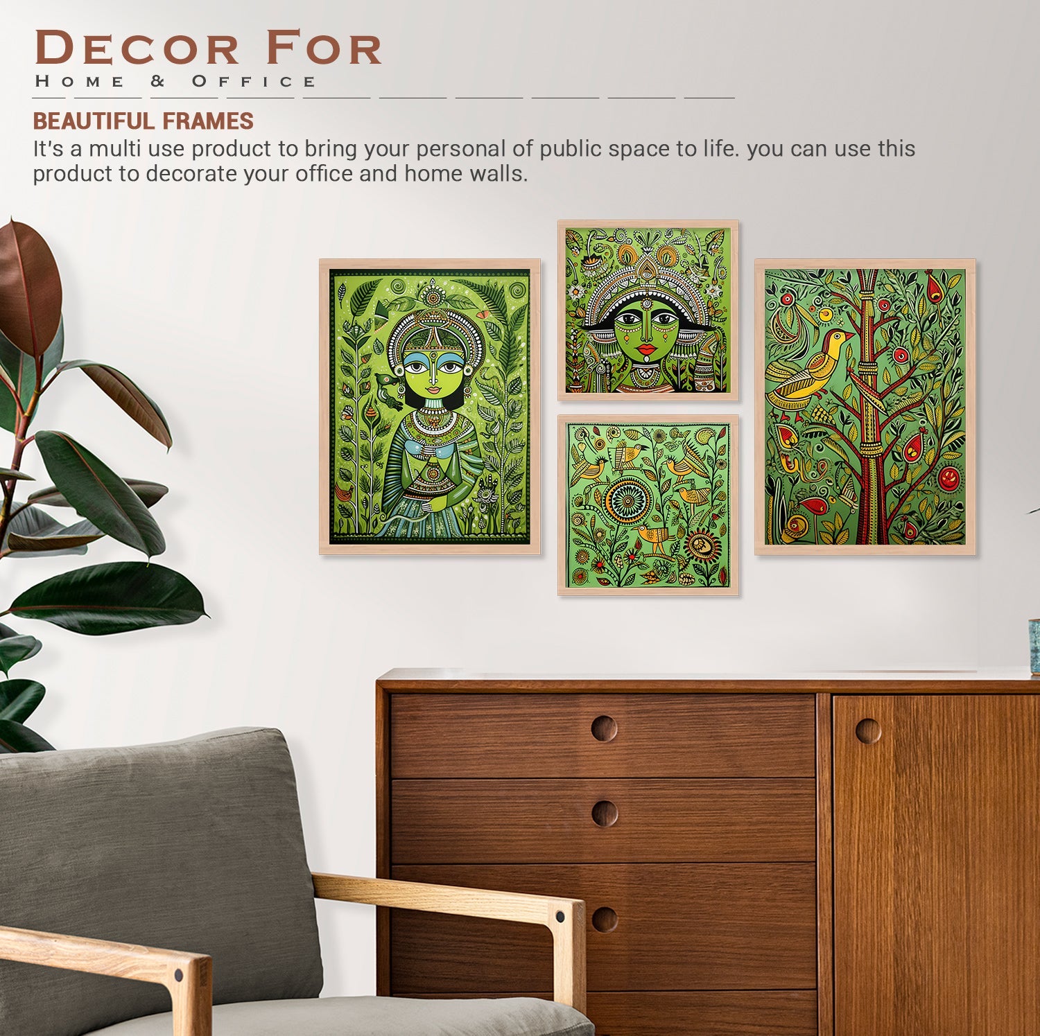 Coloured Face wall Painting