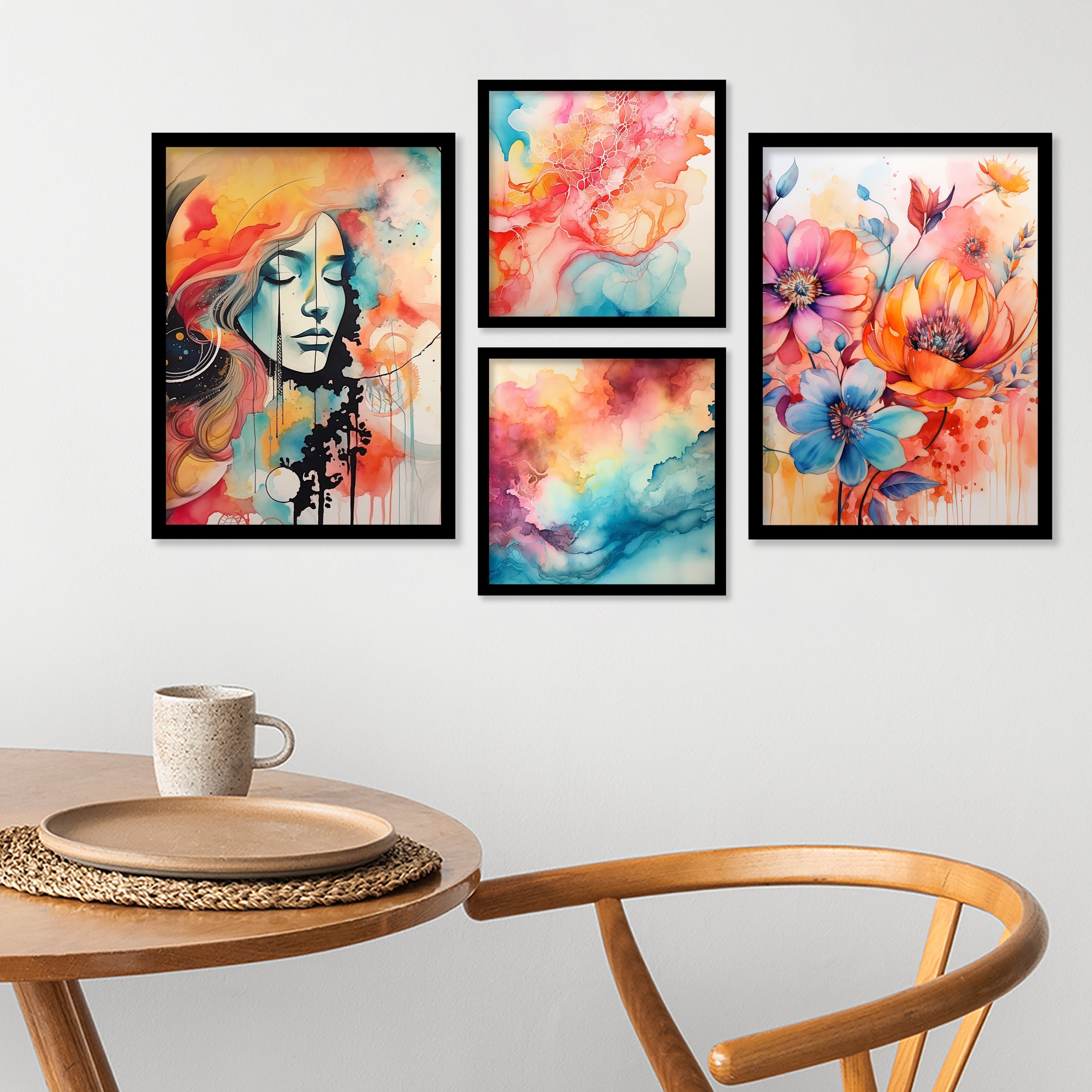 Amazing Colourfull Lady Art