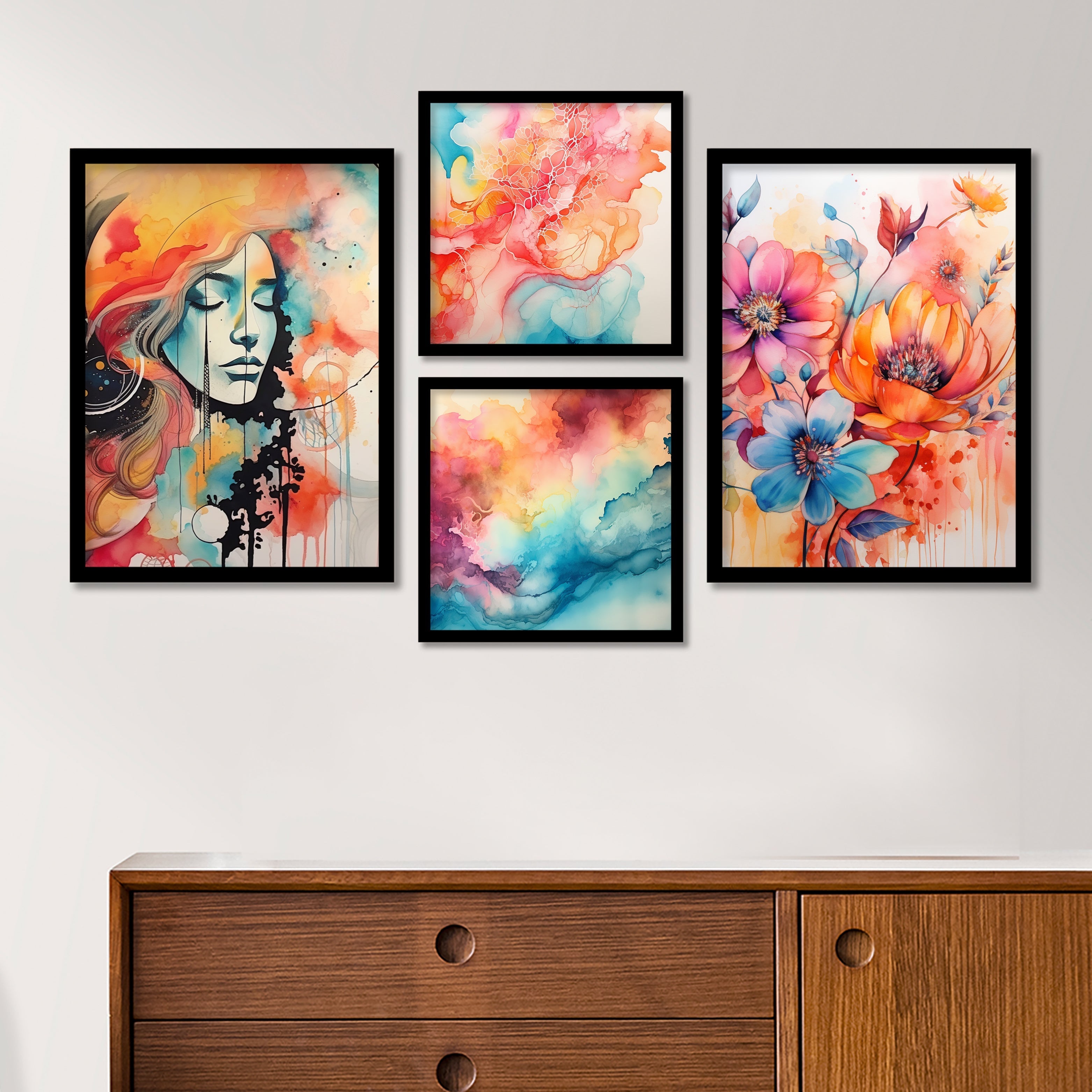 Amazing Colourfull Lady Art