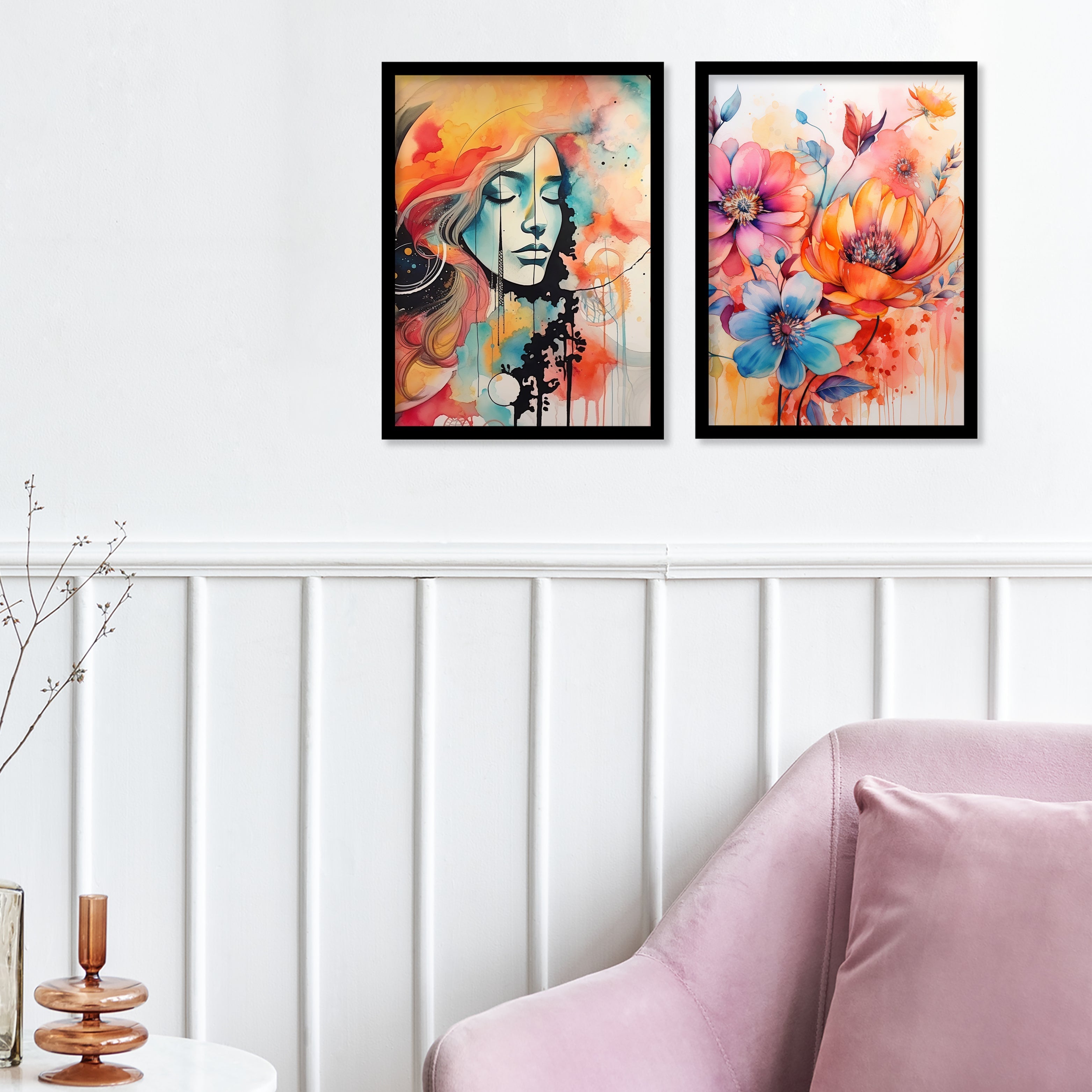 Amazing Colourfull Lady Art