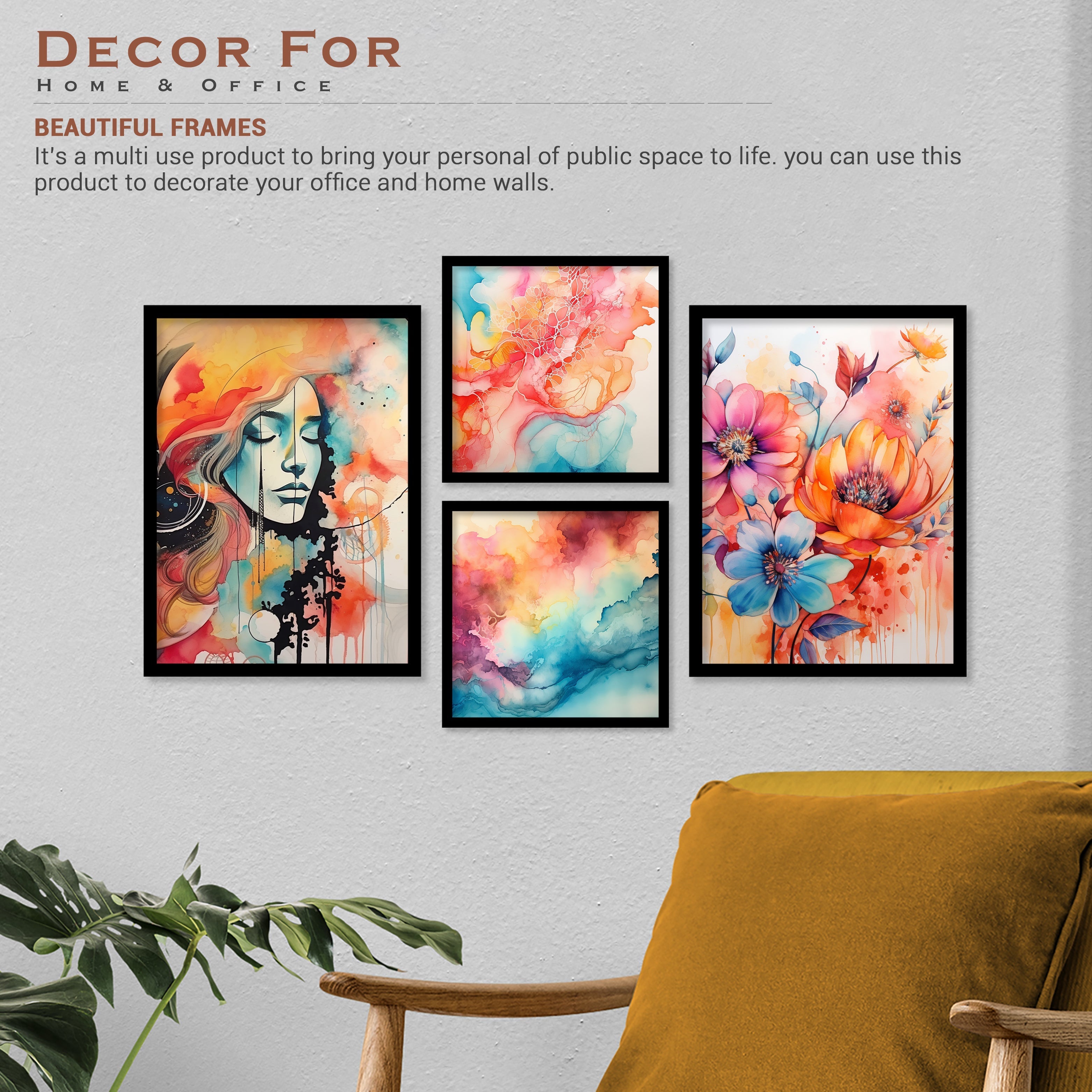 Amazing Colourfull Lady Art