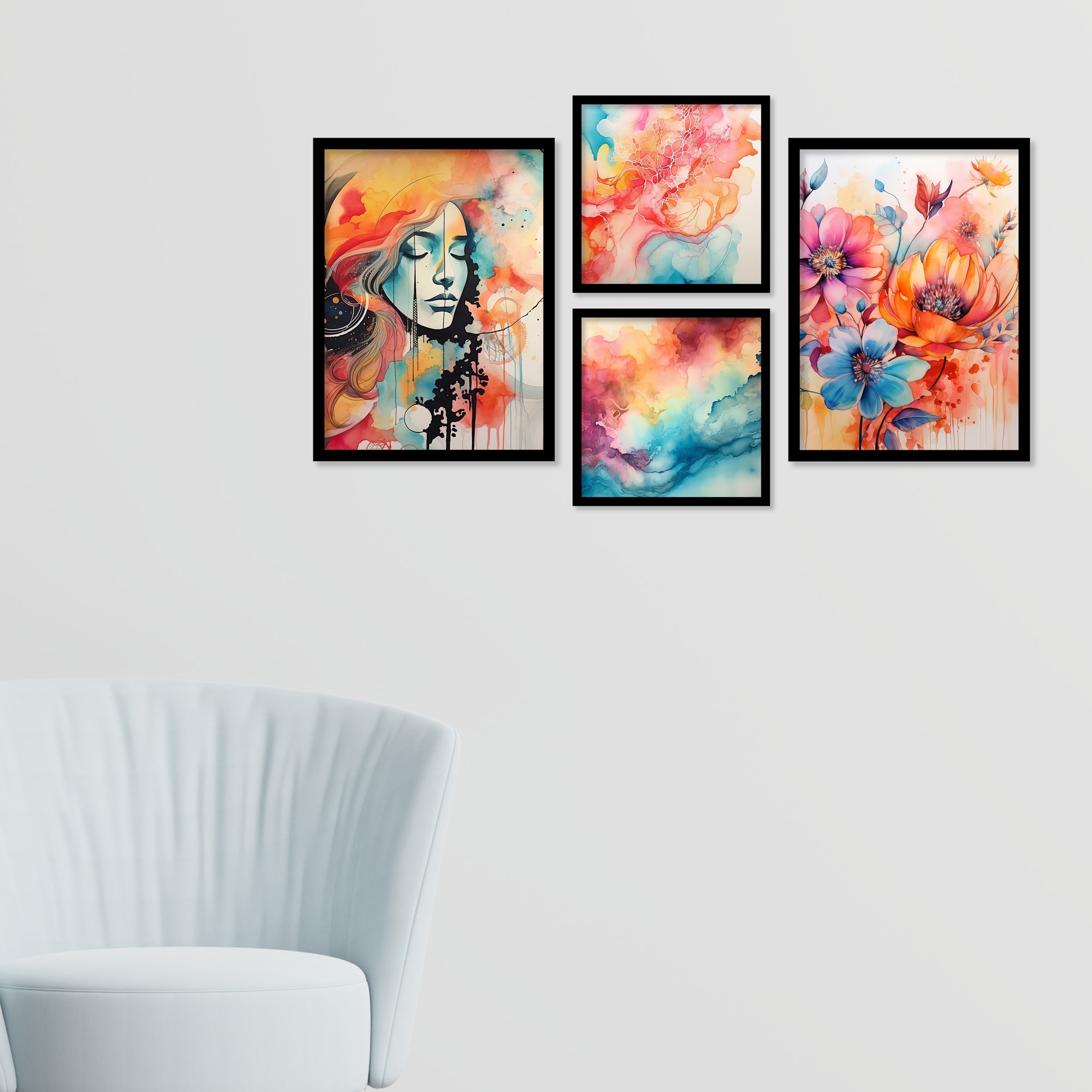 Amazing Colourfull Lady Art