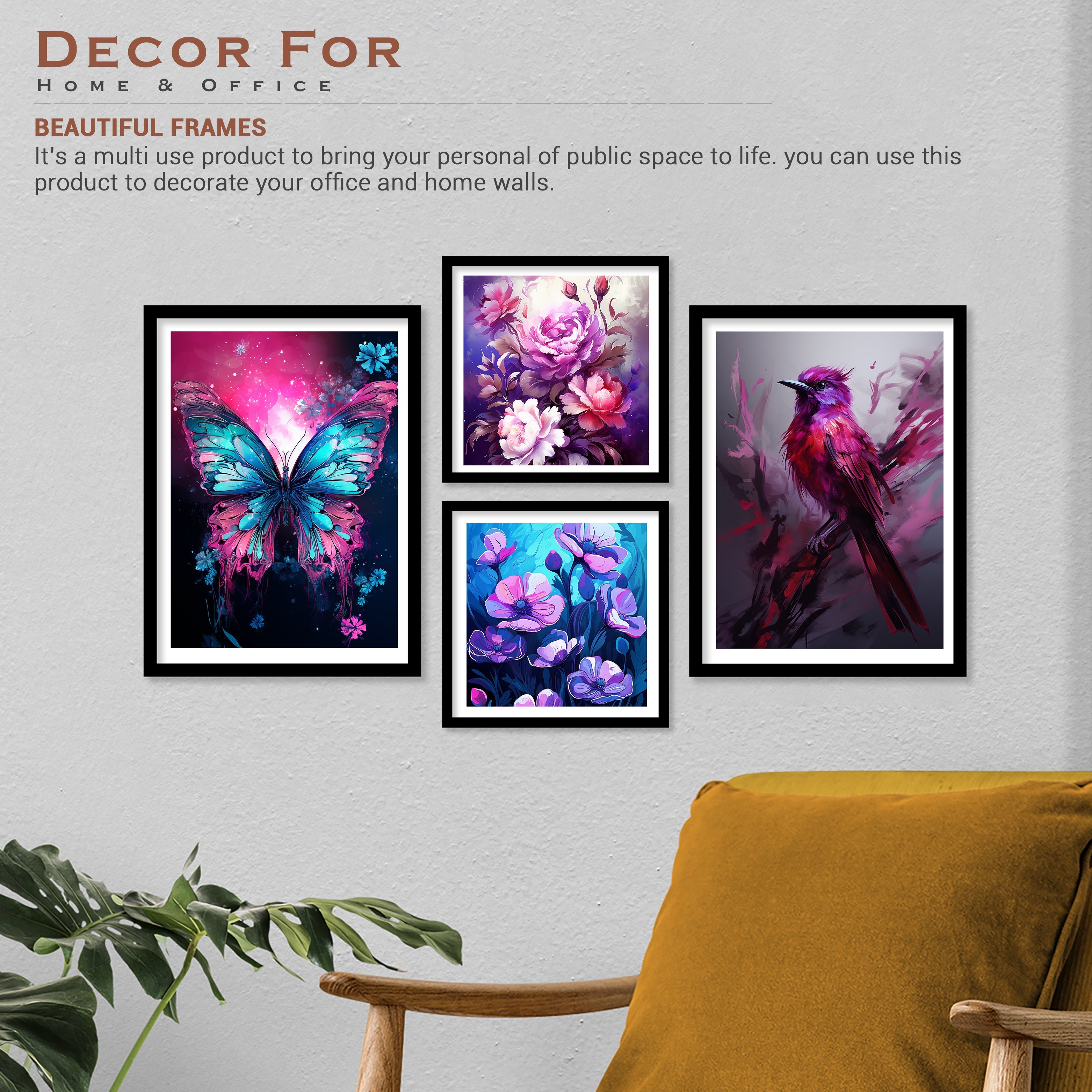 Shining Butterfly Wall Art