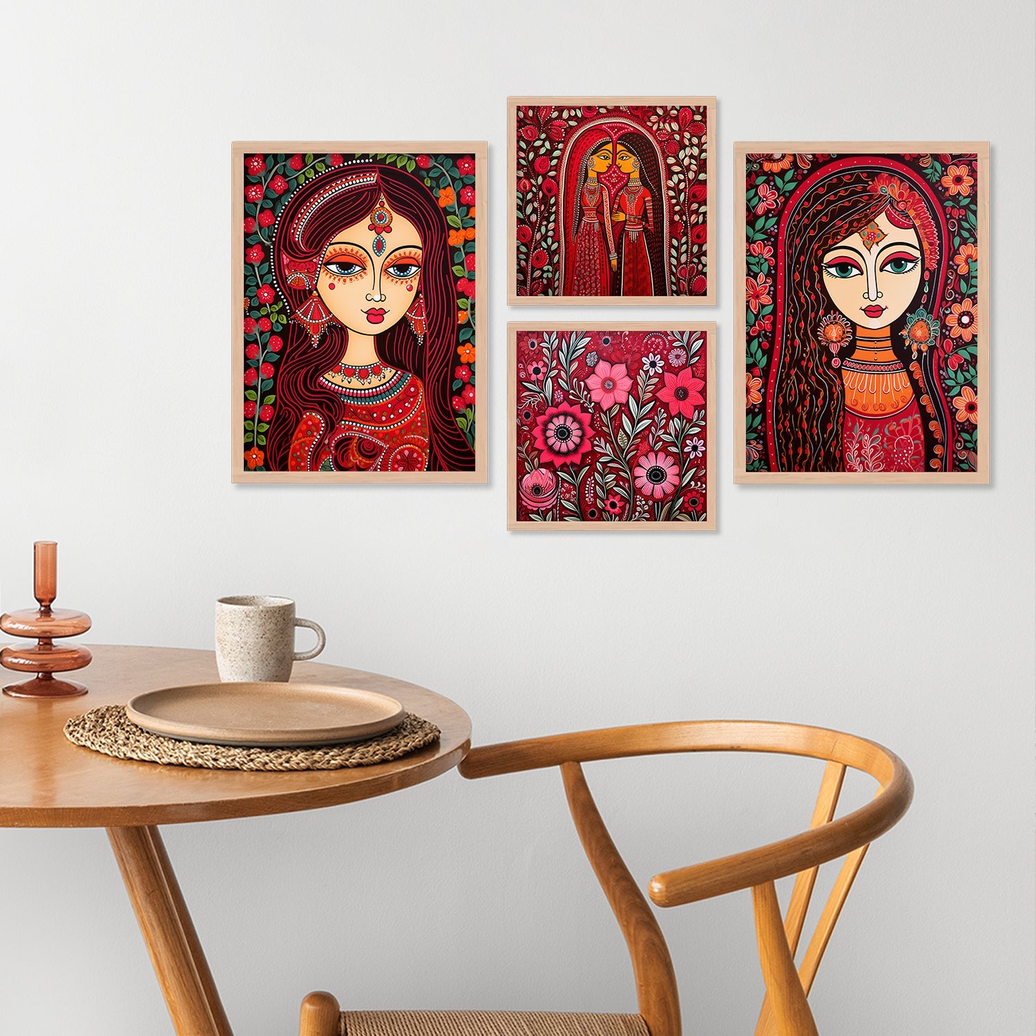 Sisters Love Wall Painting