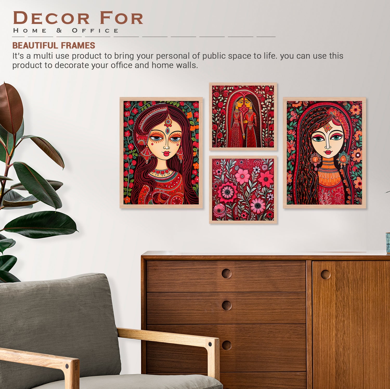 Sisters Love Wall Painting